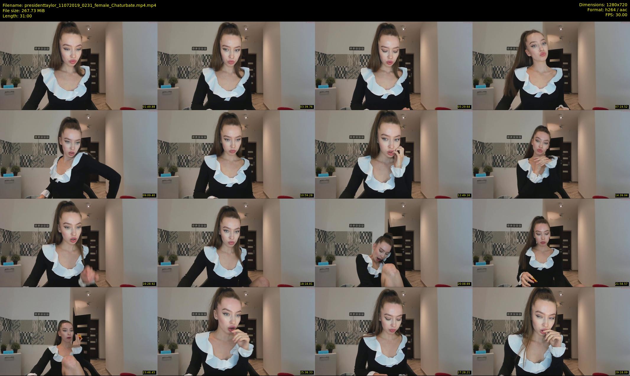 presidenttaylor — 31 minute Chaturbate female cam show recording, 720p, Jul 11, 2019