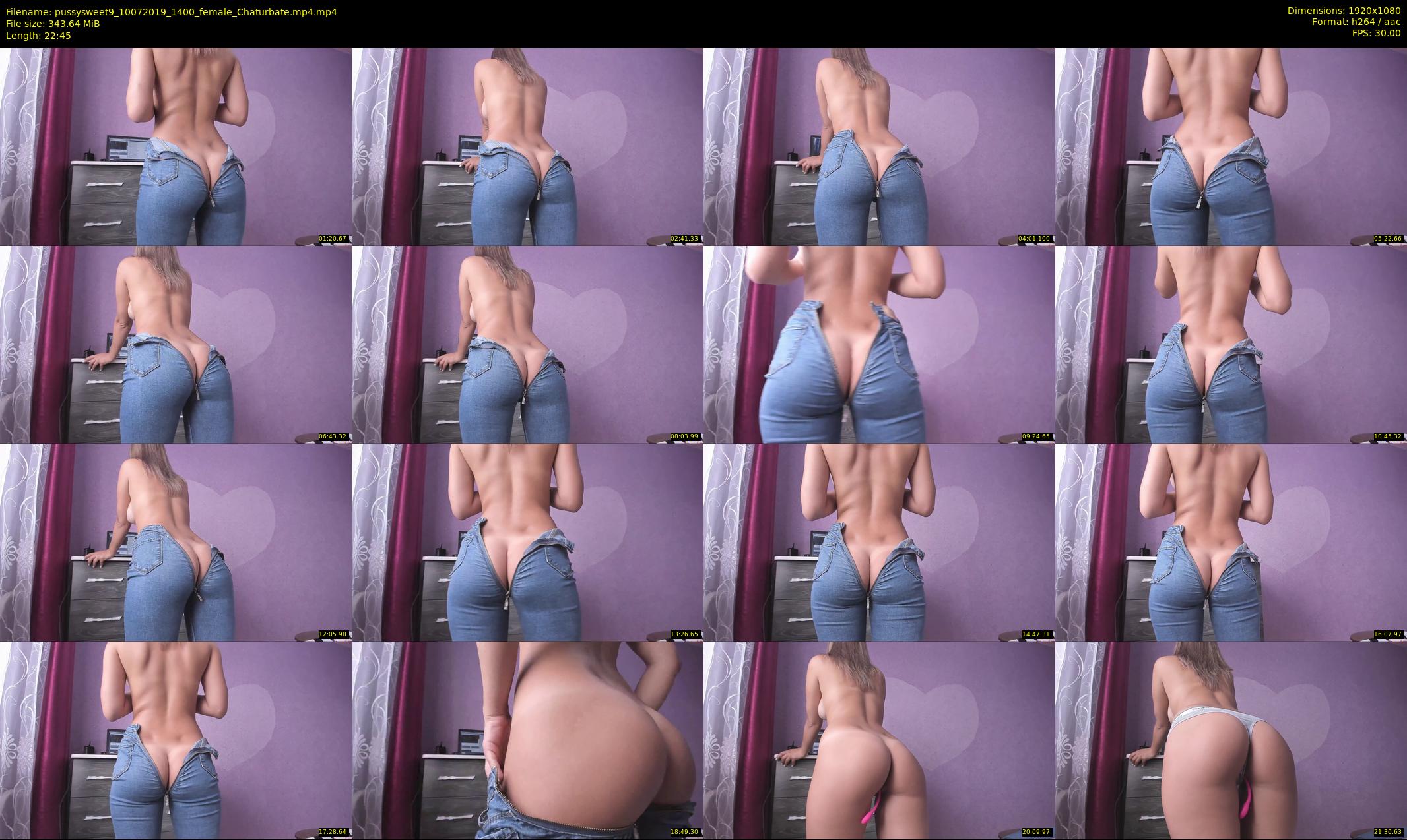 pussysweet9 — 23 minute Chaturbate female cam show recording, 1080p, Jul 10, 2019