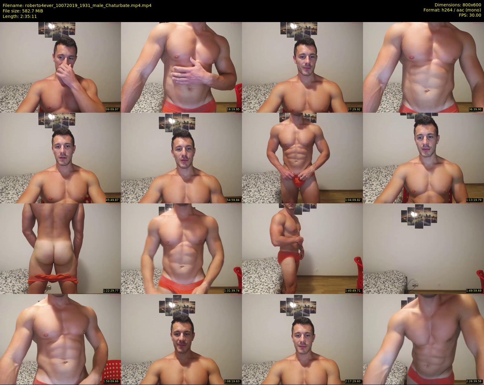 roberto4ever — 156 minute Chaturbate male cam show recording, 480p, Jul 10, 2019