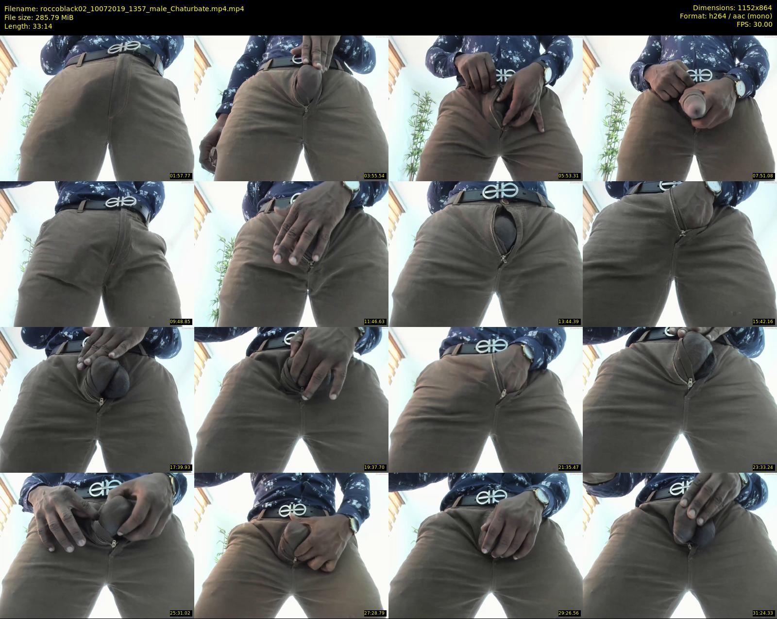 roccoblack02 — 34 minute Chaturbate male cam show recording, 720p, Jul 10, 2019