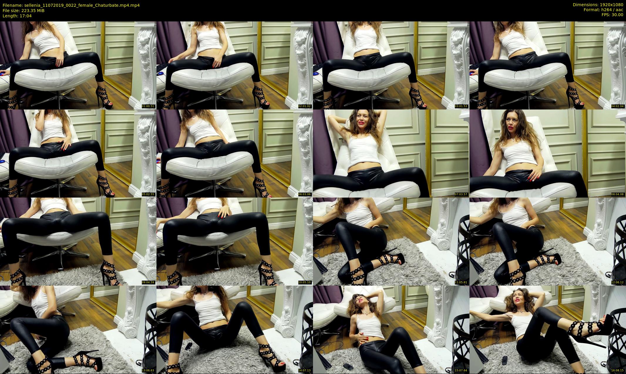 sellenia — 18 minute Chaturbate female cam show recording, 1080p, Jul 11, 2019