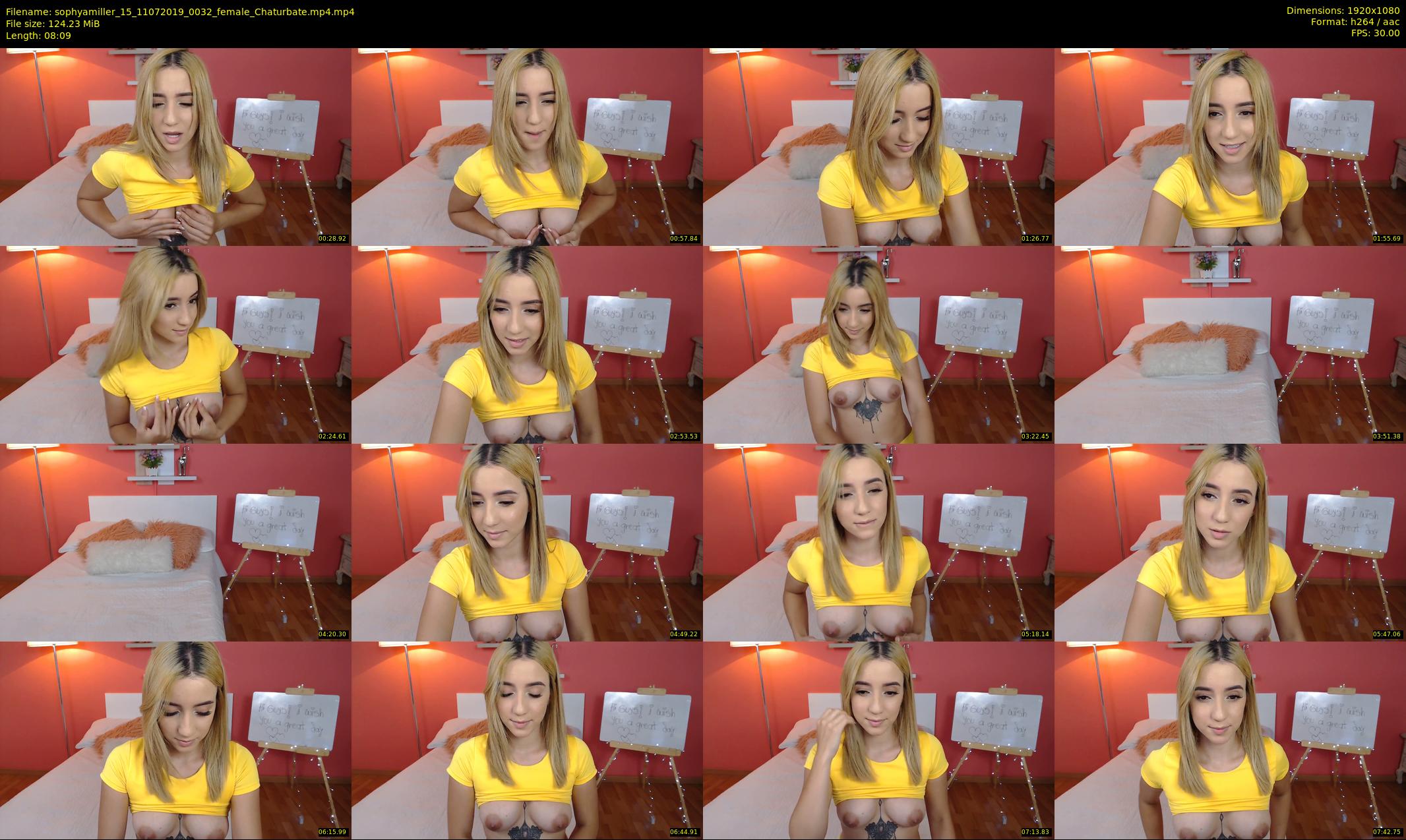 sophyamiller_15 — 9 minute Chaturbate female cam show recording, 1080p, Jul 11, 2019