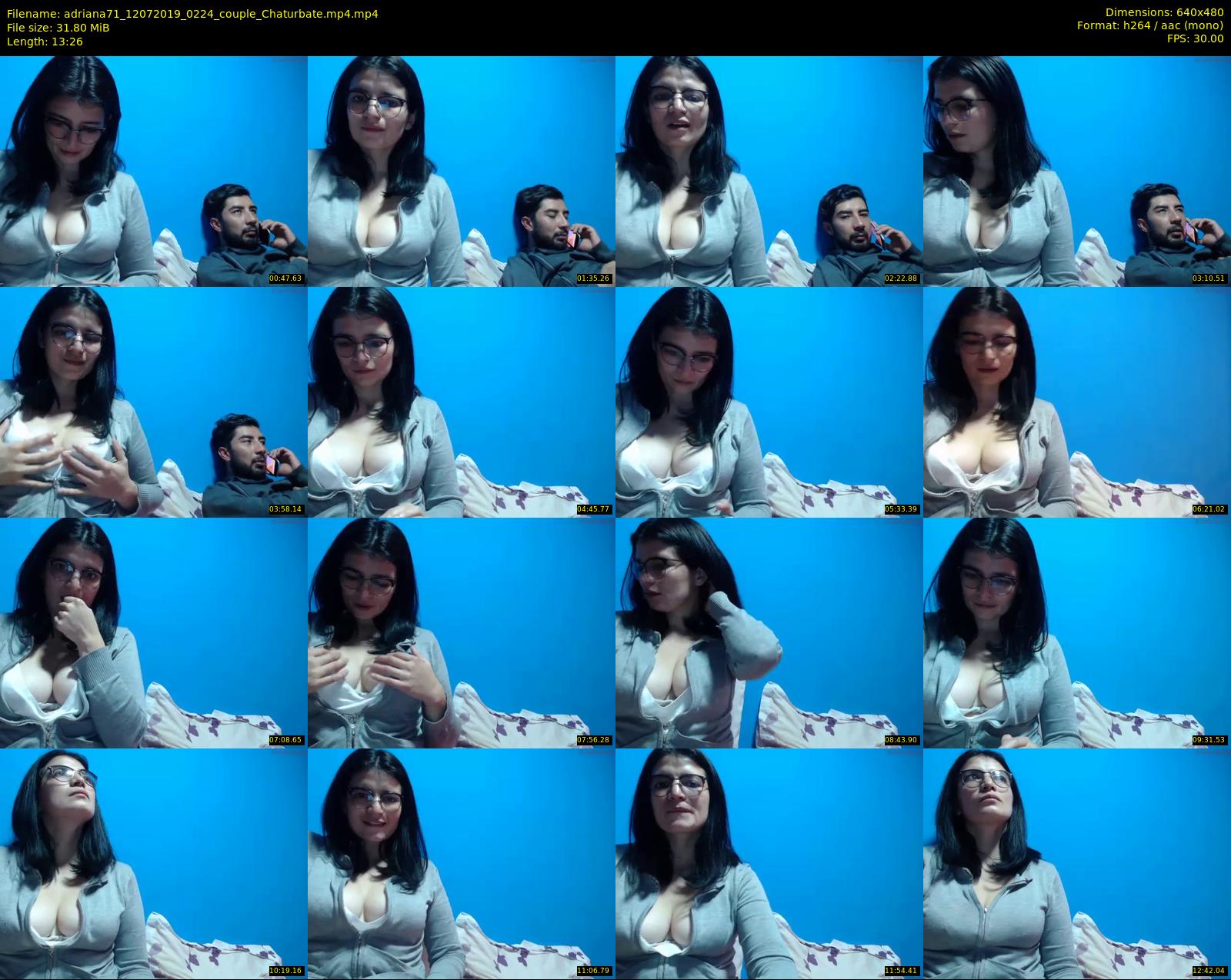 adriana71 — 14 minute Chaturbate couple cam show recording, 480p, Jul 12, 2019