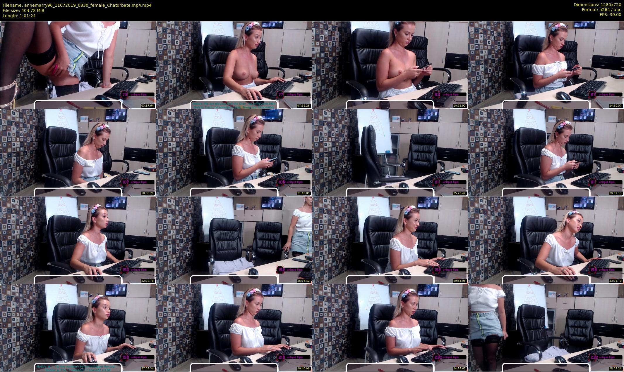 annemarry96 — 62 minute Chaturbate female cam show recording, 720p, Jul 11, 2019