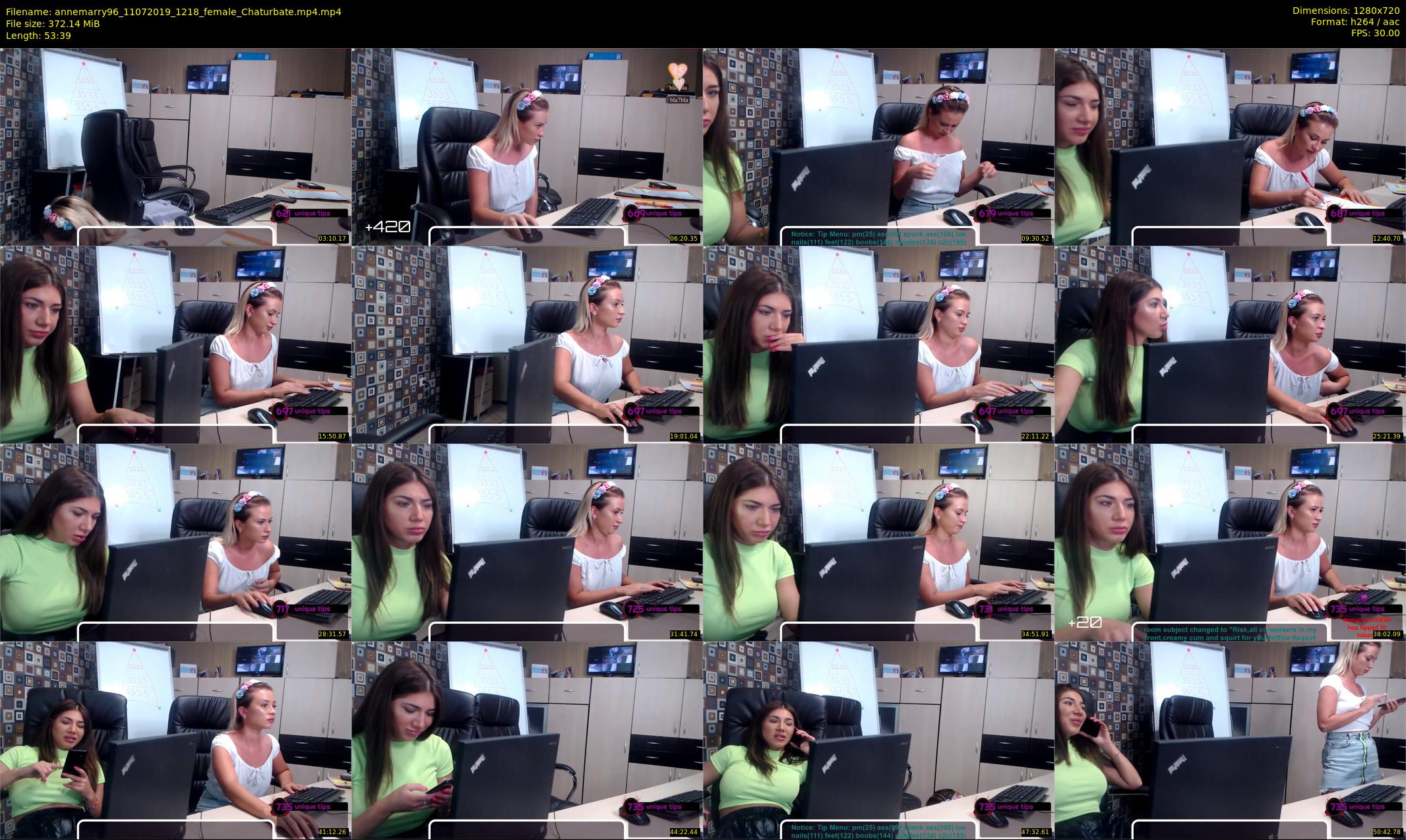 annemarry96 — 54 minute Chaturbate female cam show recording, 720p, Jul 11, 2019