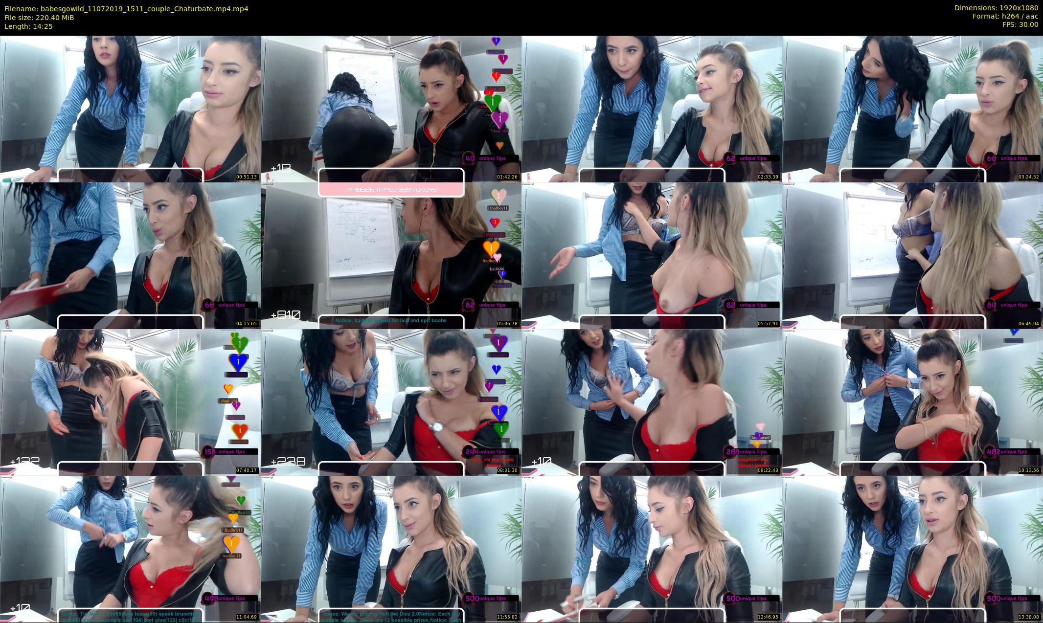babesgowild — 15 minute Chaturbate couple cam show recording, 1080p, Jul 11, 2019