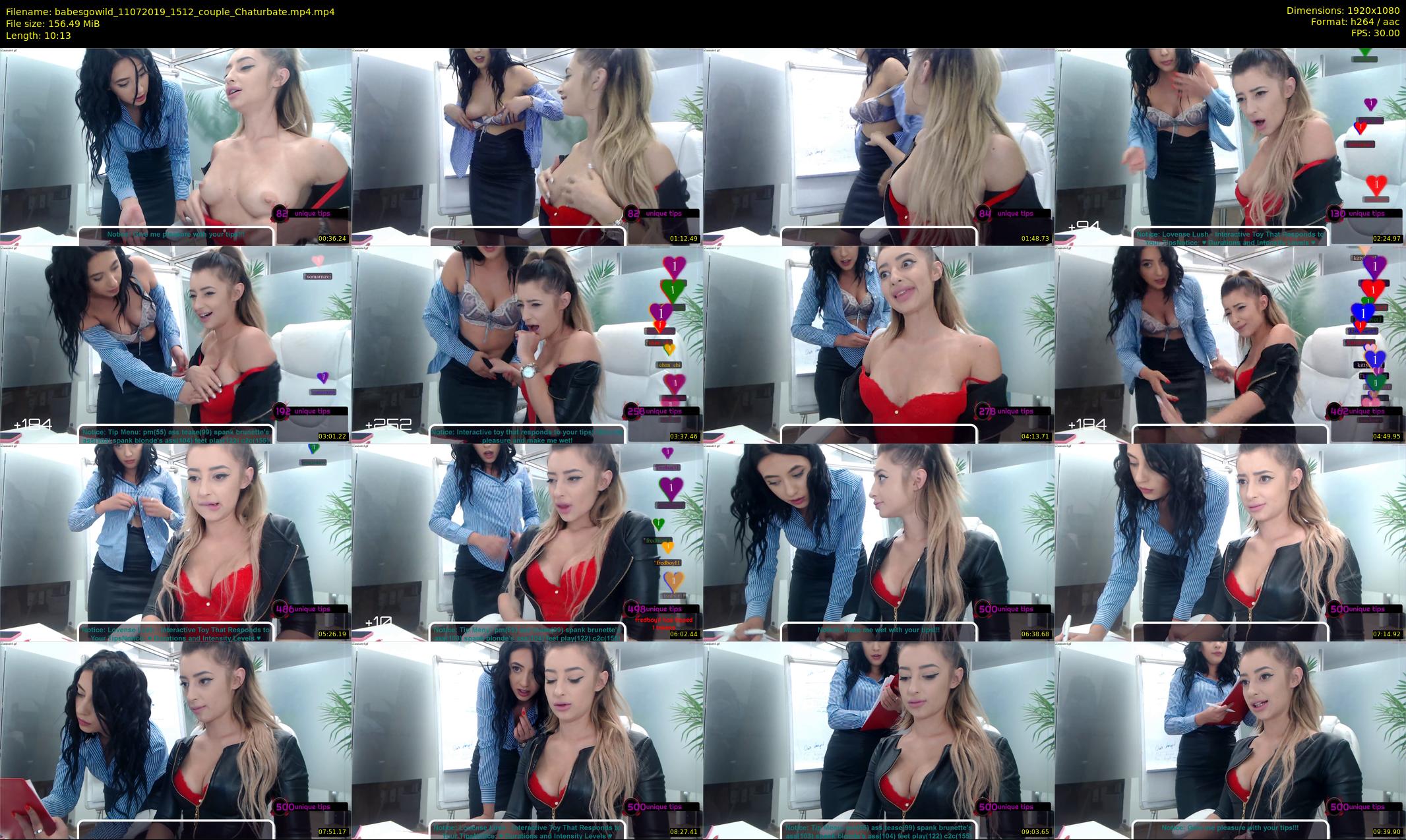 babesgowild — 11 minute Chaturbate couple cam show recording, 1080p, Jul 11, 2019