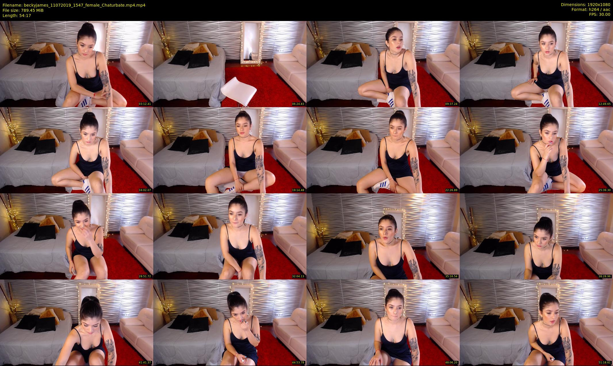 beckyjames — 55 minute Chaturbate female cam show recording, 1080p, Jul 11, 2019