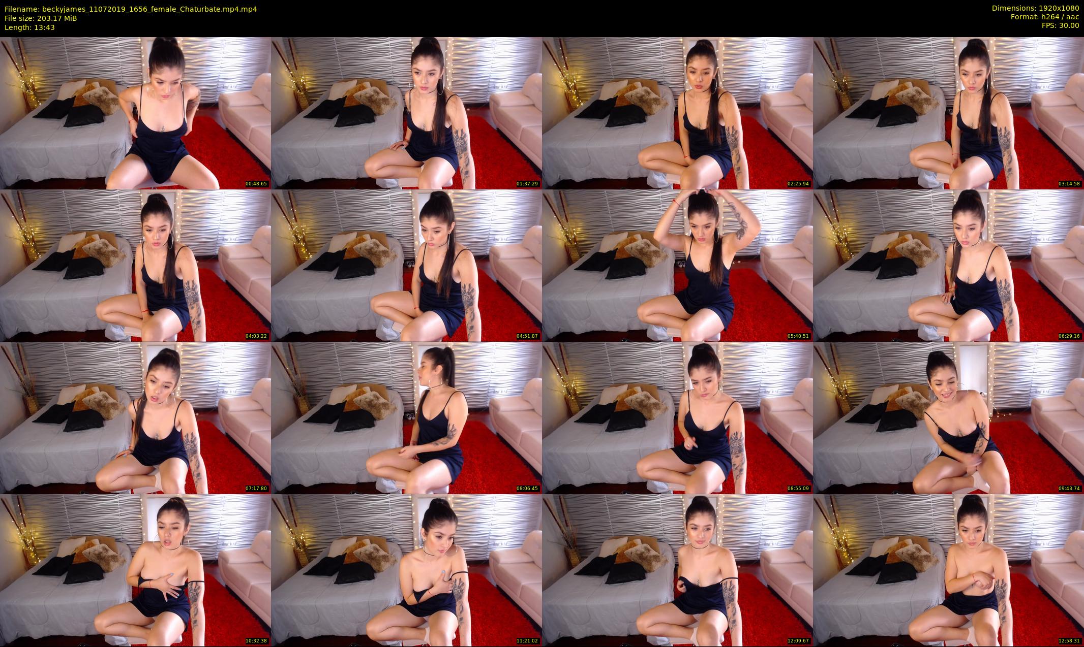 beckyjames — 14 minute Chaturbate female cam show recording, 1080p, Jul 11, 2019