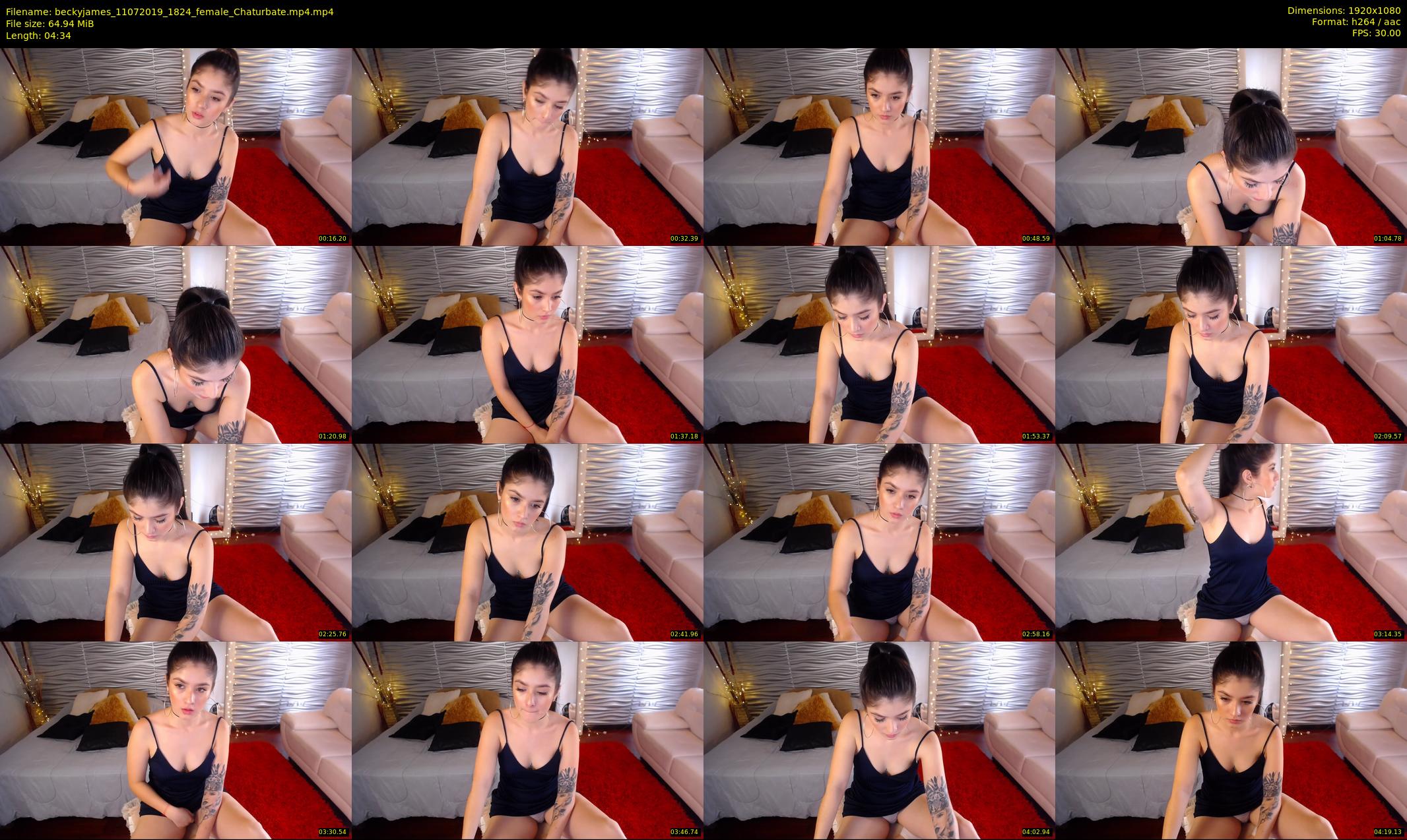 beckyjames — 5 minute Chaturbate female cam show recording, 1080p, Jul 11, 2019