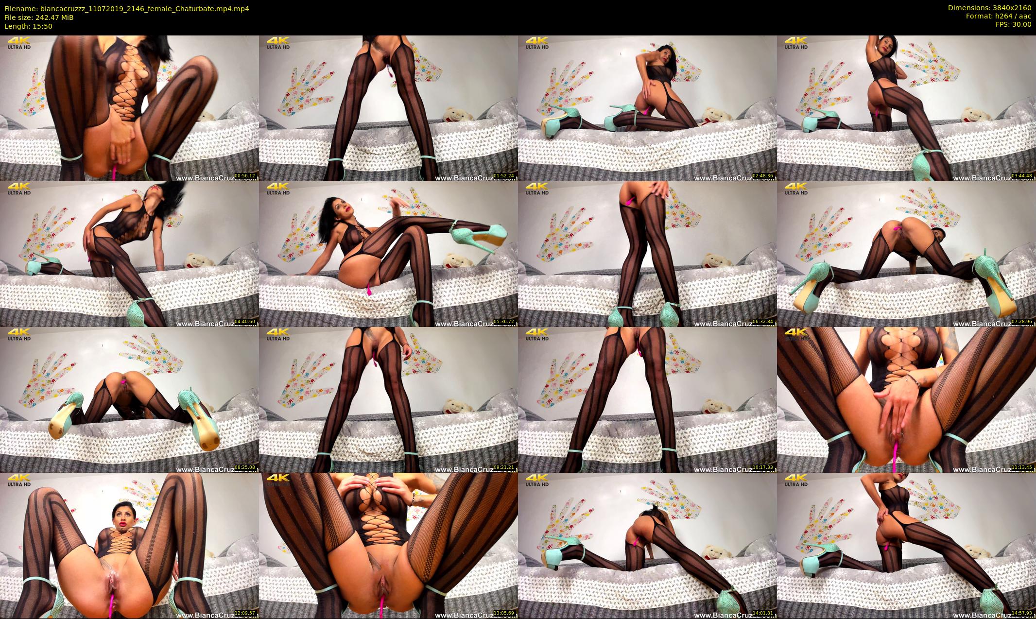 biancacruzzz — 16 minute Chaturbate female cam show recording, 4K, Jul 11, 2019