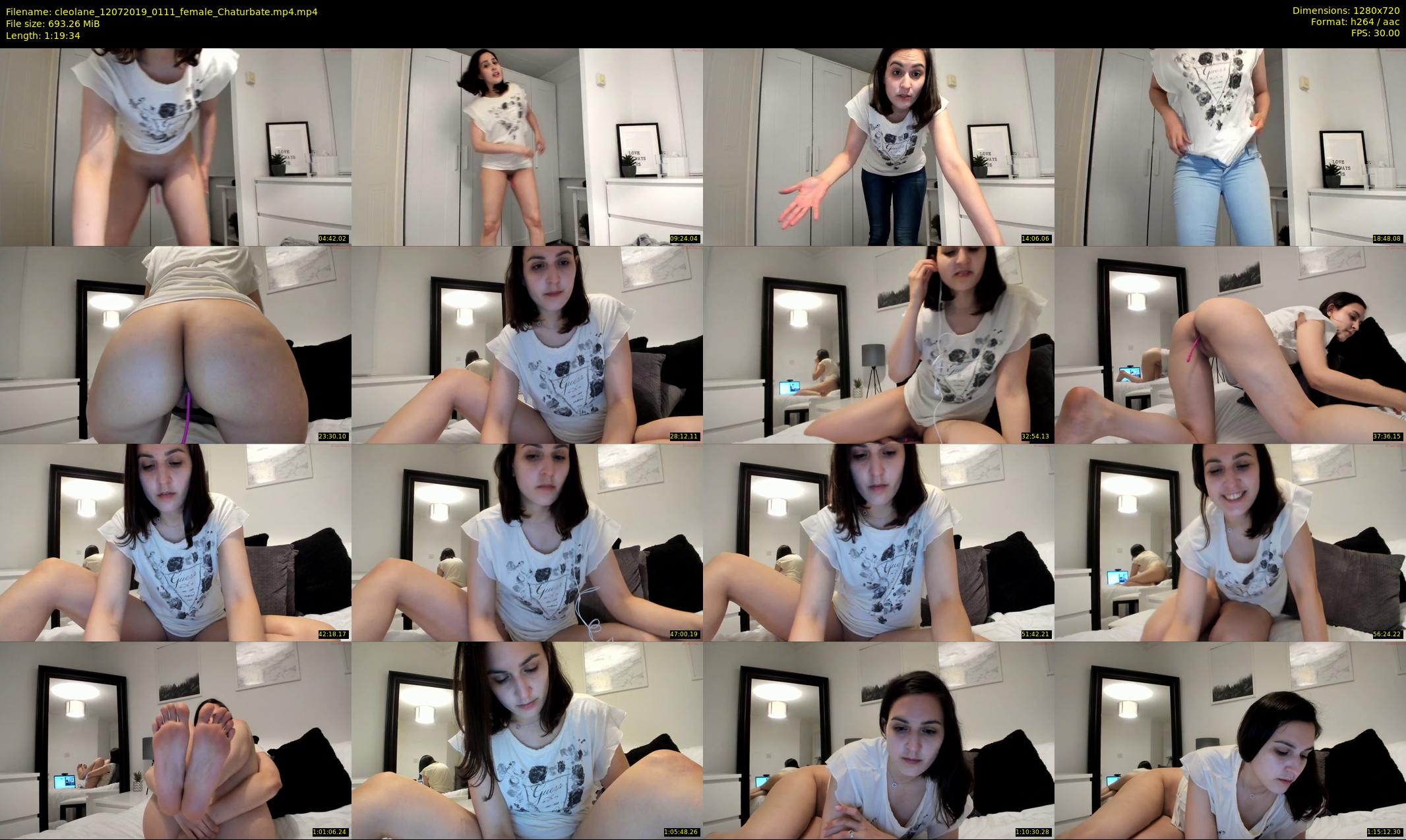 cleolane — 80 minute Chaturbate female cam show recording, 720p, Jul 12, 2019