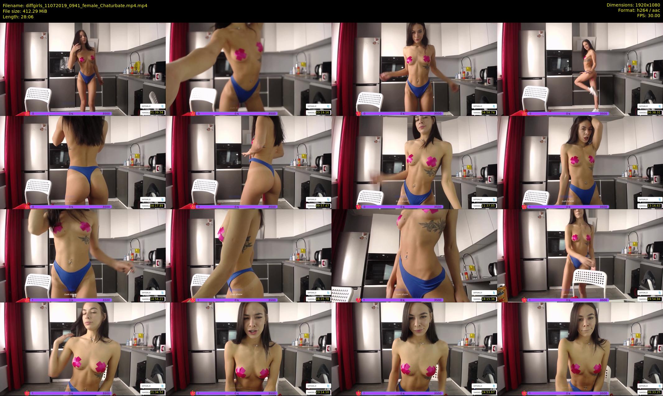 diffgirls — 29 minute Chaturbate female cam show recording, 1080p, Jul 11, 2019