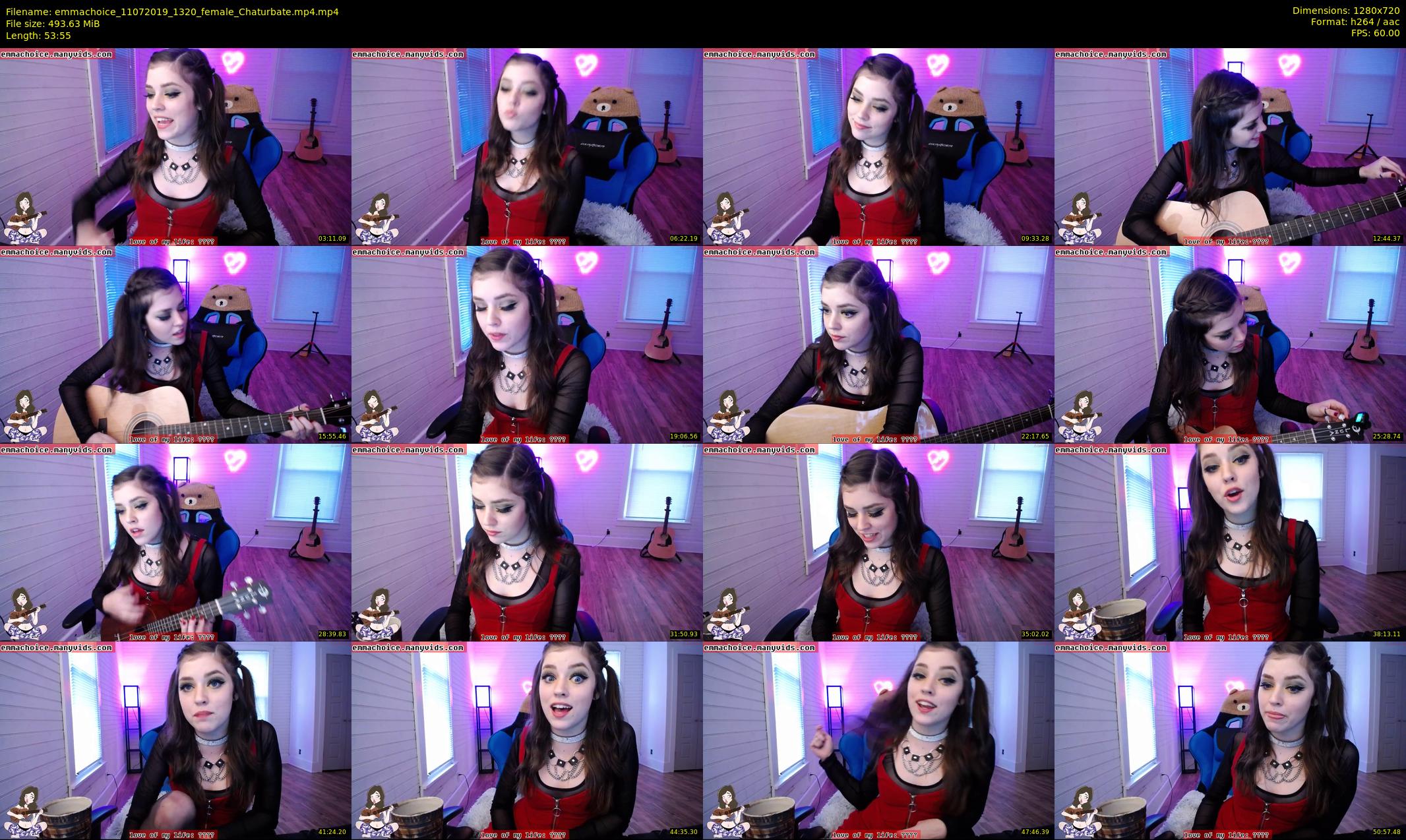emmachoice — 54 minute Chaturbate female cam show recording, 720p, Jul 11, 2019