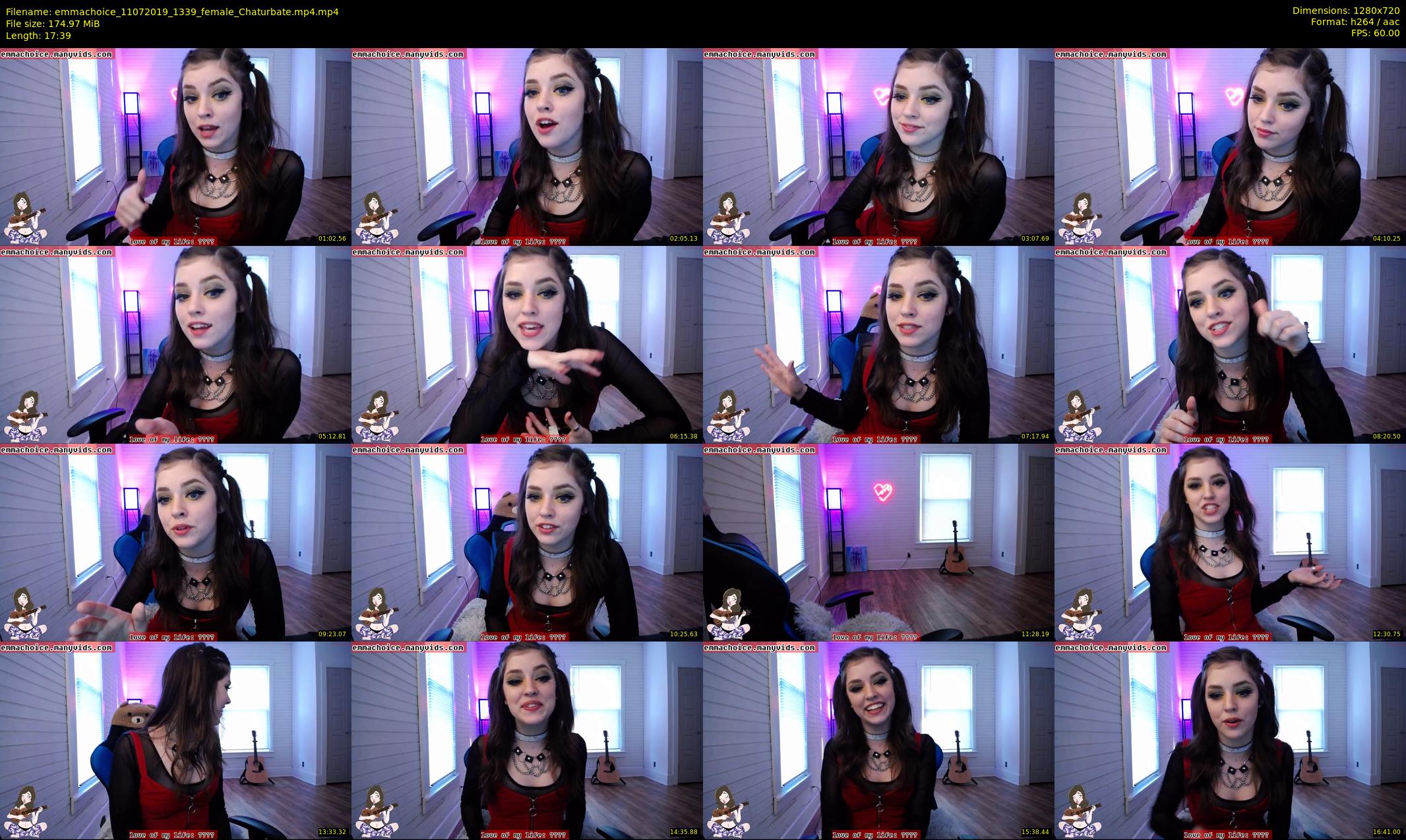 emmachoice — 18 minute Chaturbate female cam show recording, 720p, Jul 11, 2019