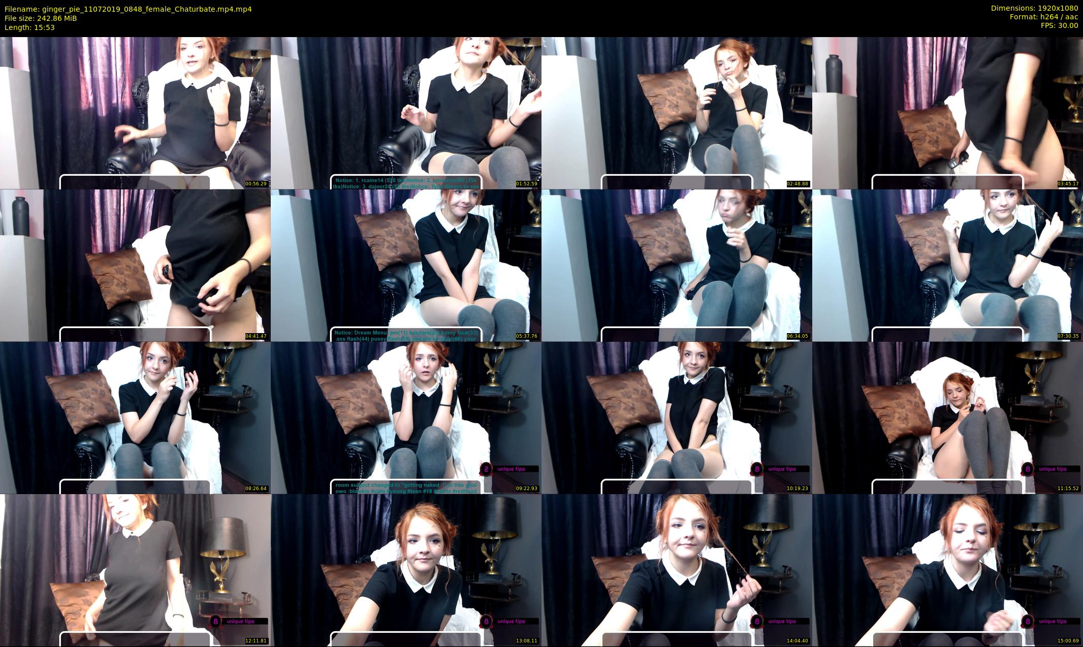 ginger_pie — 16 minute Chaturbate female cam show recording, 1080p, Jul 11, 2019