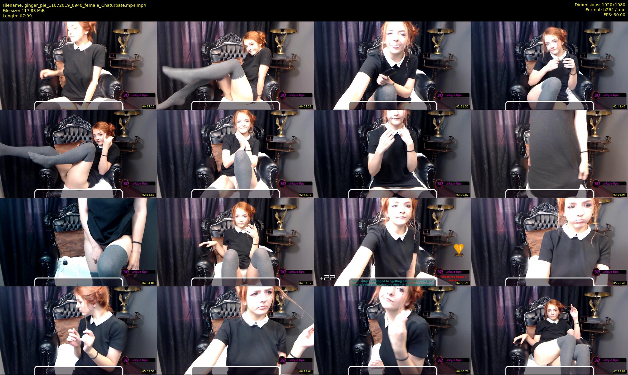 ginger_pie — 8 minute Chaturbate female cam show recording, 1080p, Jul 11, 2019