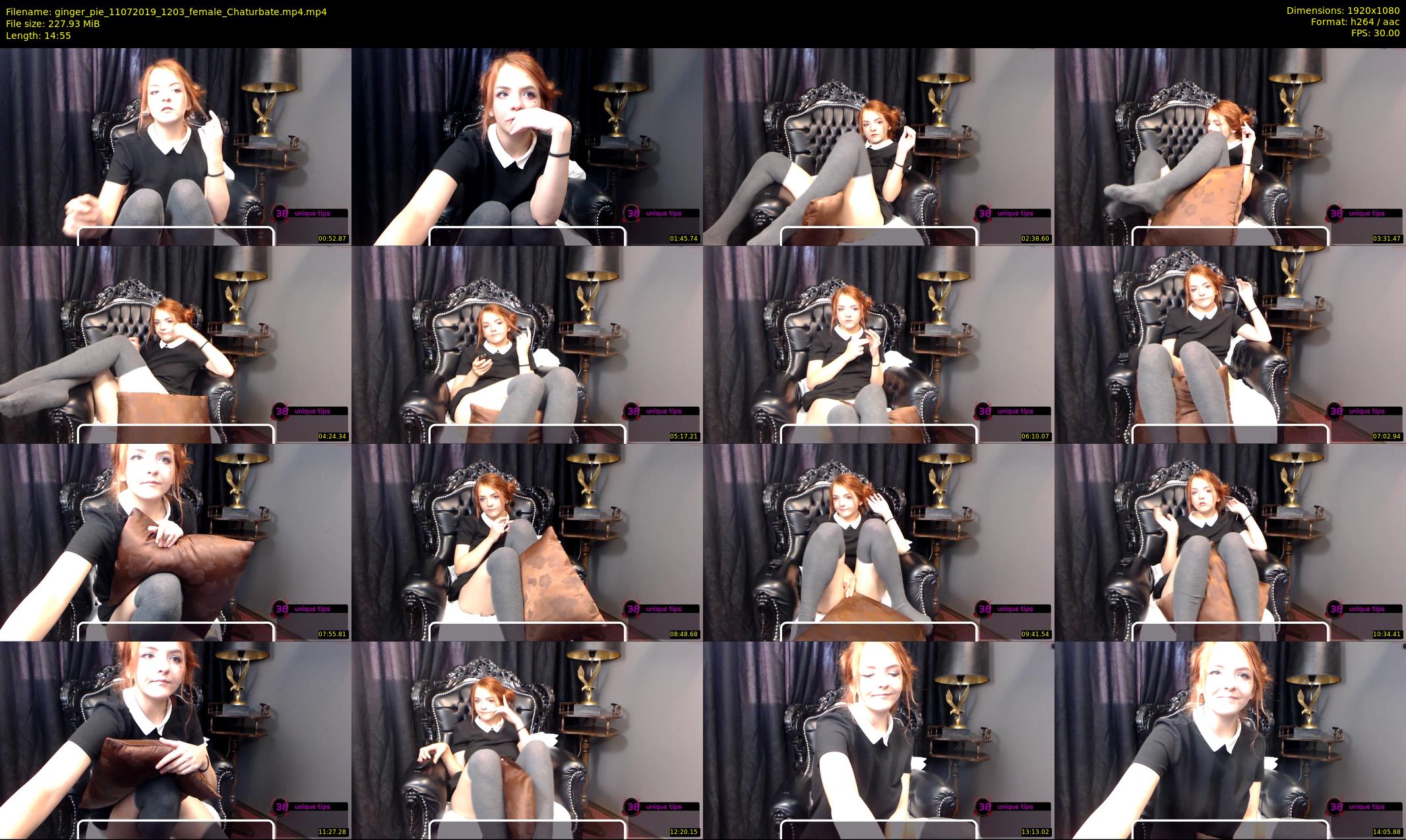 ginger_pie — 15 minute Chaturbate female cam show recording, 1080p, Jul 11, 2019