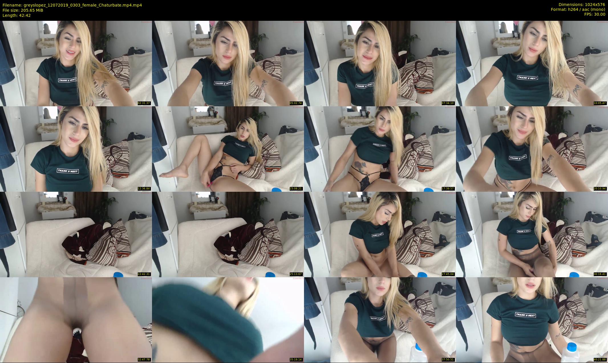 greyslopez — 43 minute Chaturbate female cam show recording, 480p, Jul 12, 2019