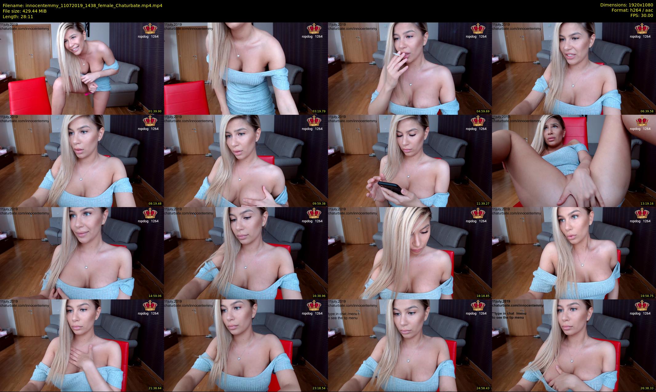 innocentemmy — 29 minute Chaturbate female cam show recording, 1080p, Jul 11, 2019