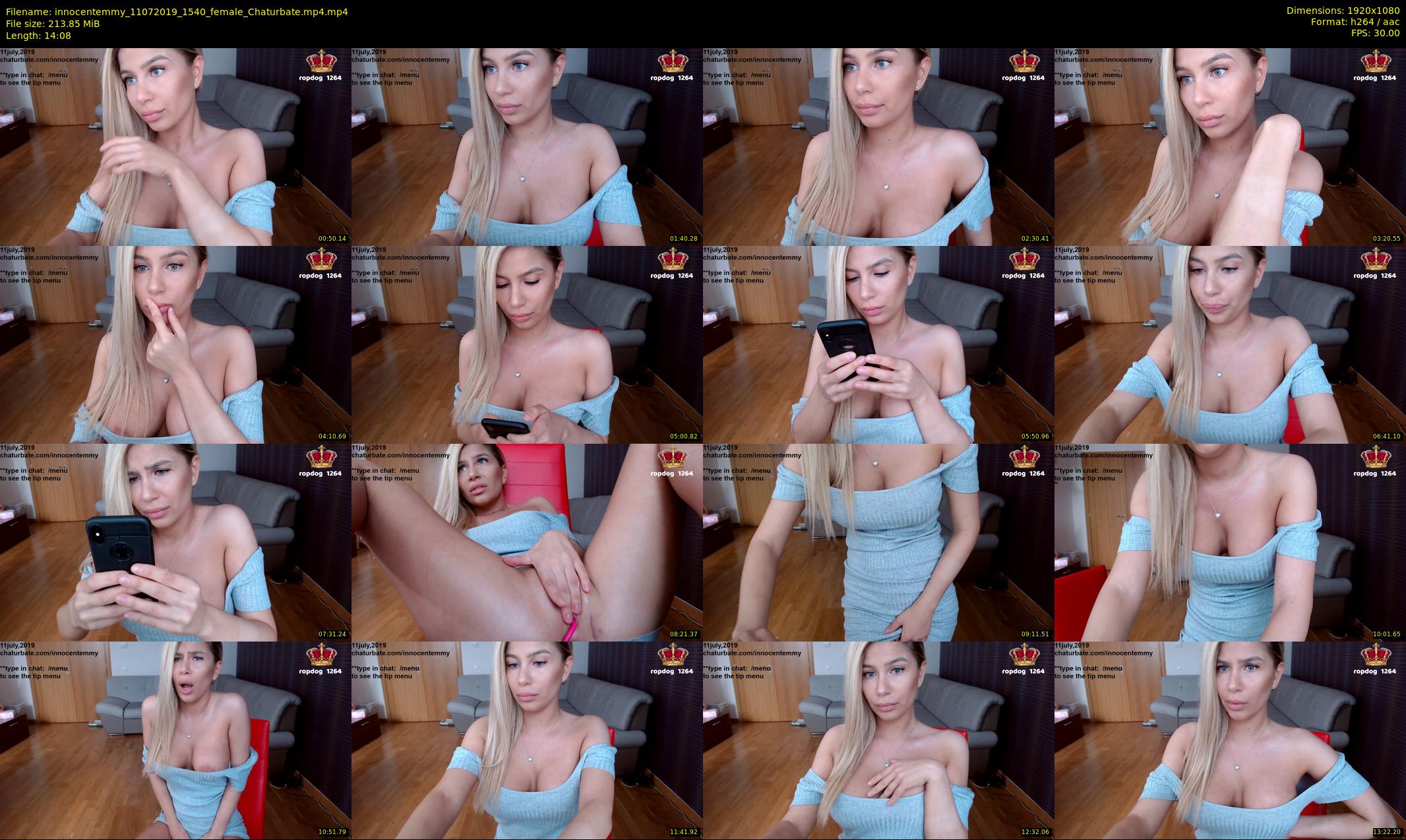 innocentemmy — 15 minute Chaturbate female cam show recording, 1080p, Jul 11, 2019