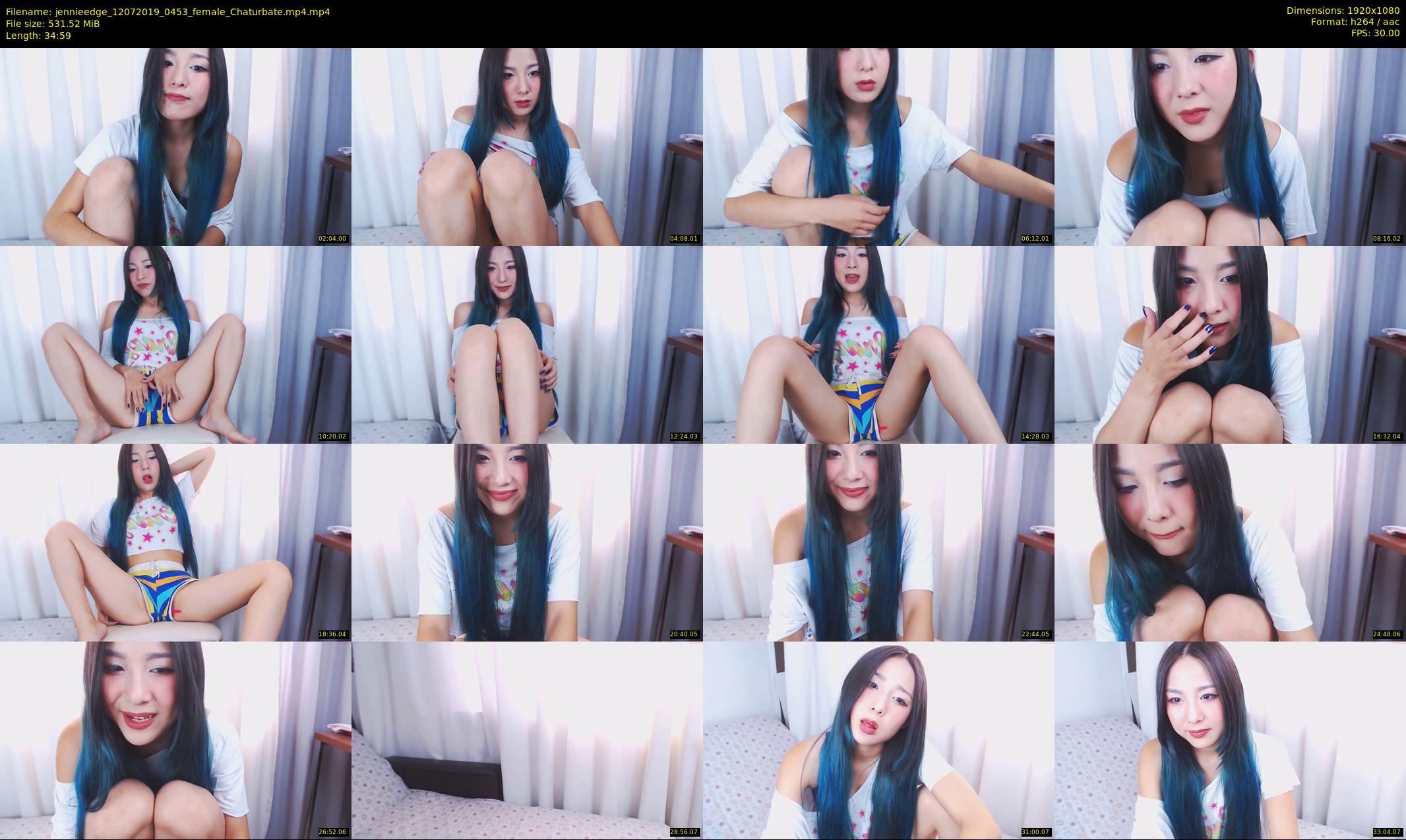 jennieedge — 35 minute Chaturbate female cam show recording, 1080p, Jul 12, 2019