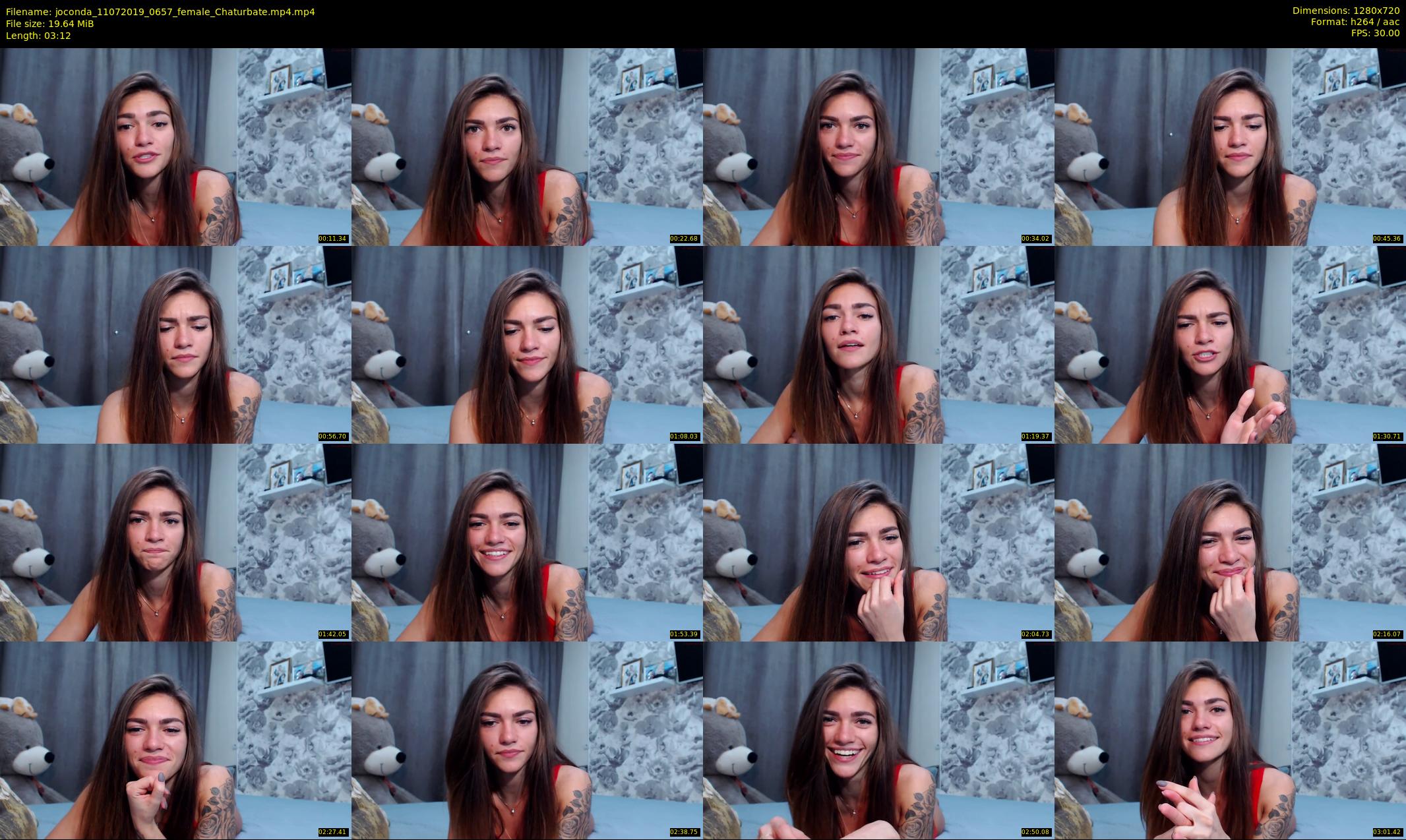 joconda — 4 minute Chaturbate female cam show recording, 720p, Jul 11, 2019