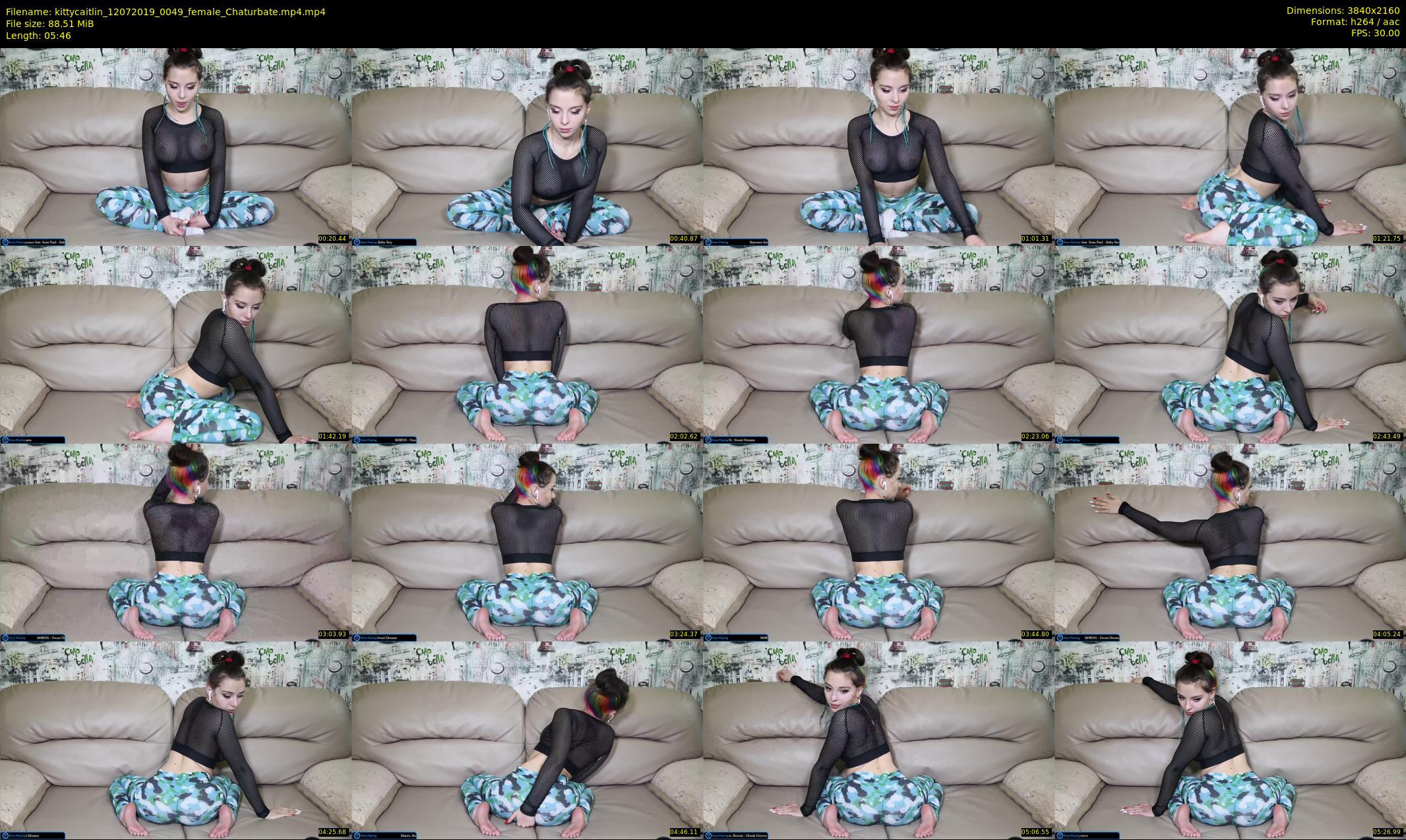 kittycaitlin — 6 minute Chaturbate female cam show recording, 4K, Jul 12, 2019