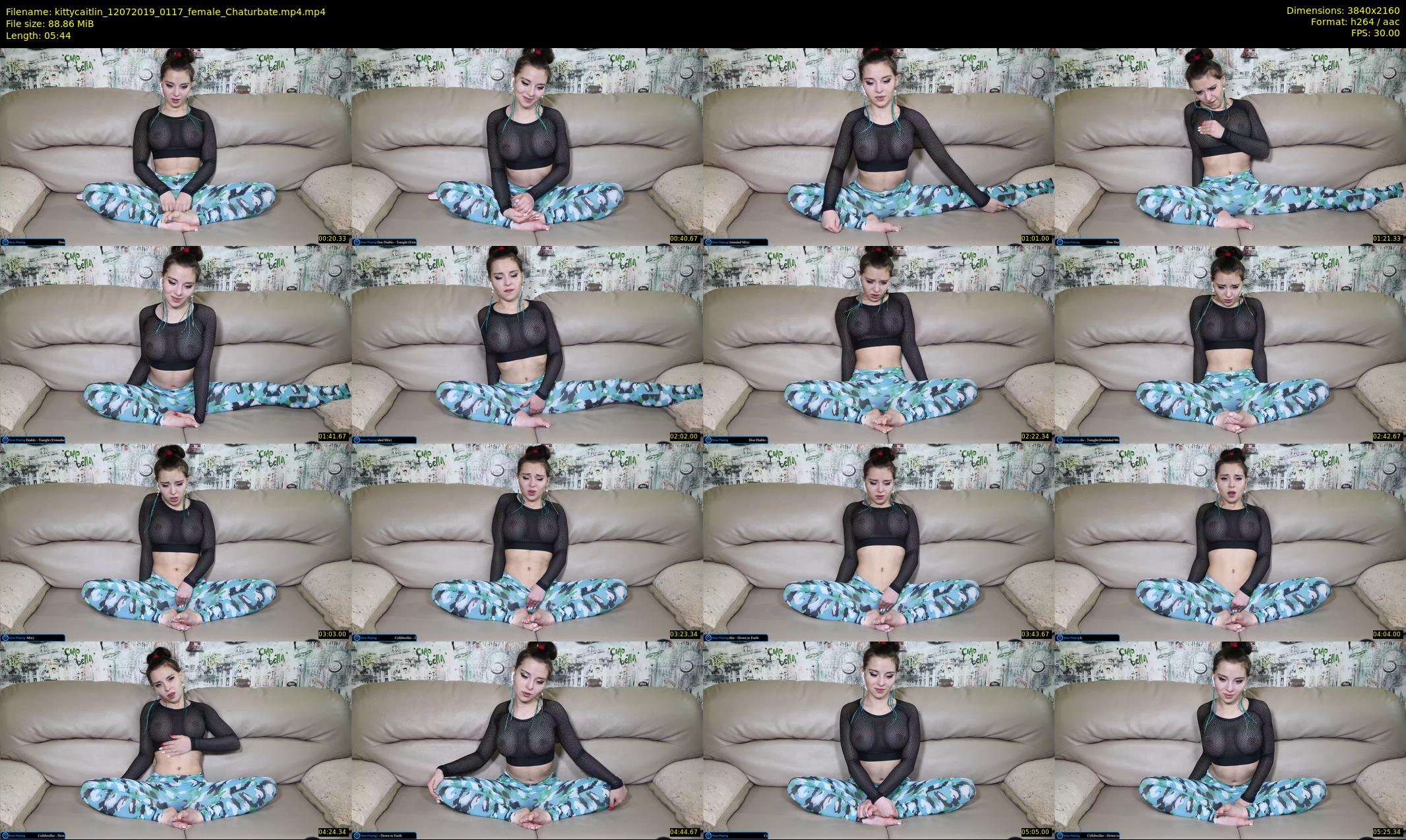 kittycaitlin — 6 minute Chaturbate female cam show recording, 4K, Jul 12, 2019