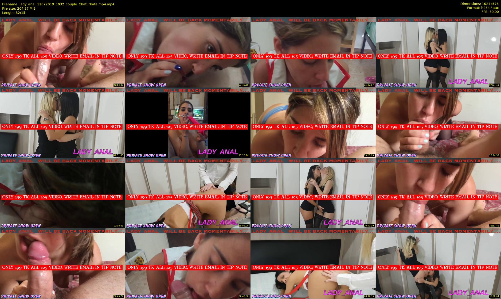 lady_anal — 33 minute Chaturbate female cam show recording, 480p, Jul 11, 2019