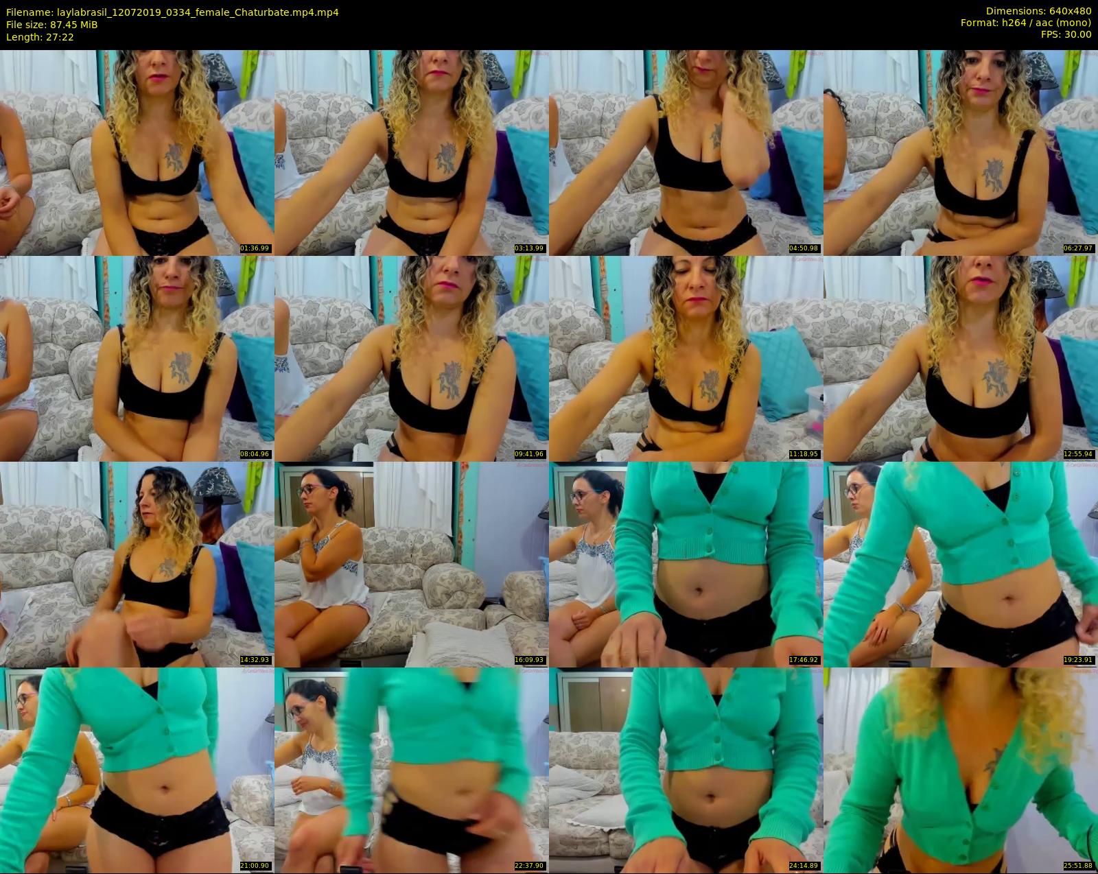 laylabrasil — 28 minute Chaturbate female cam show recording, 480p, Jul 12, 2019