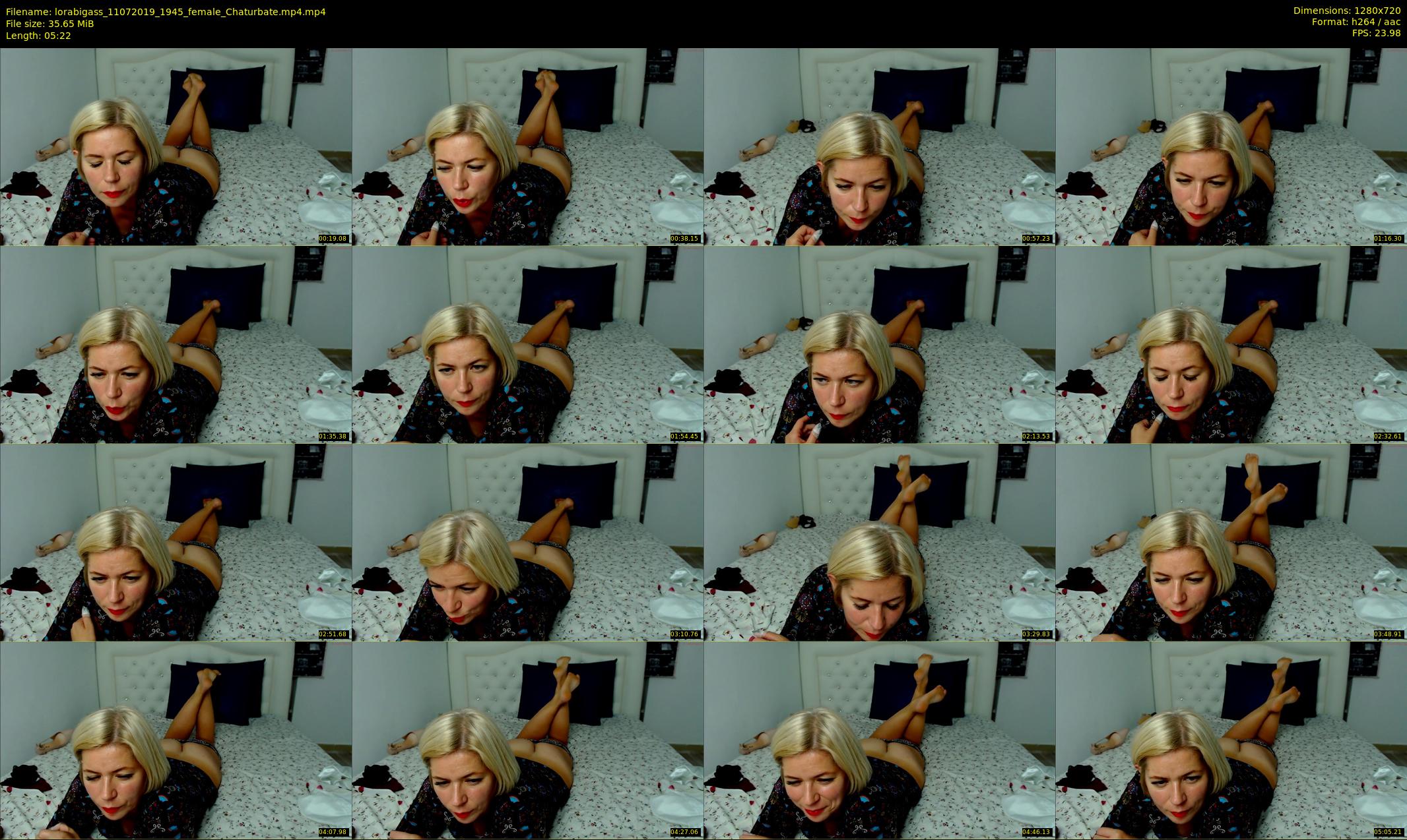 lorabigass — 6 minute Chaturbate female cam show recording, 720p, Jul 11, 2019