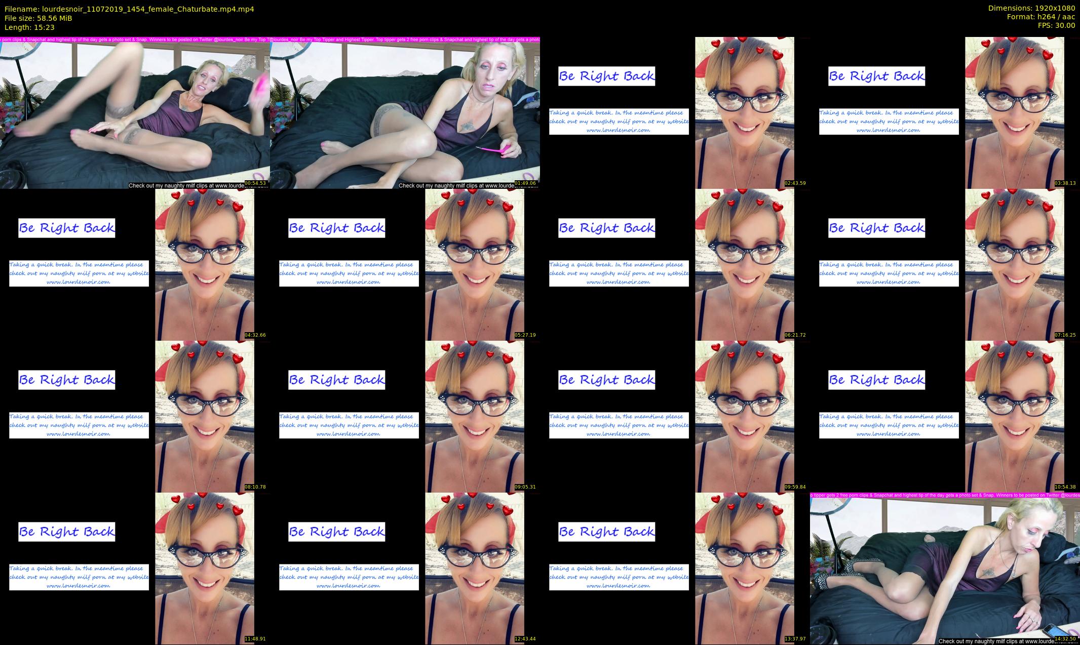 lourdesnoir — 16 minute Chaturbate female cam show recording, 1080p, Jul 11, 2019