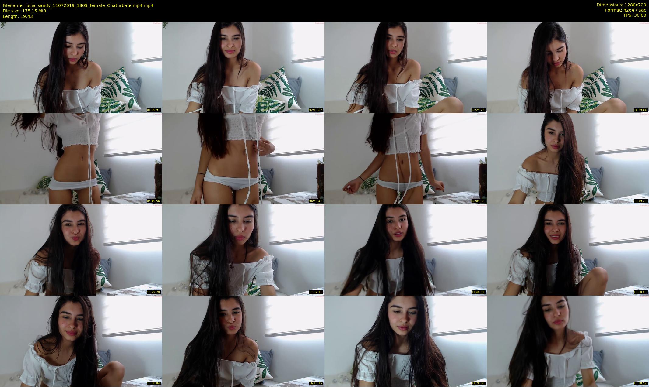 lucia_sandy — 20 minute Chaturbate female cam show recording, 720p, Jul 11, 2019