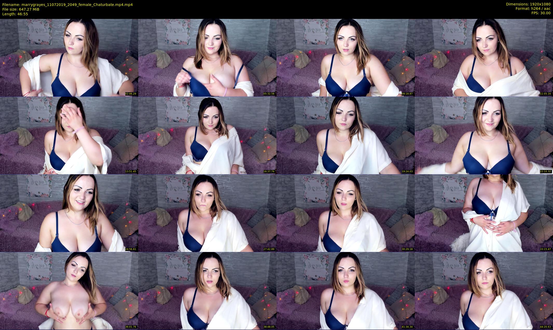marrygrayes — 47 minute Chaturbate female cam show recording, 1080p, Jul 11, 2019