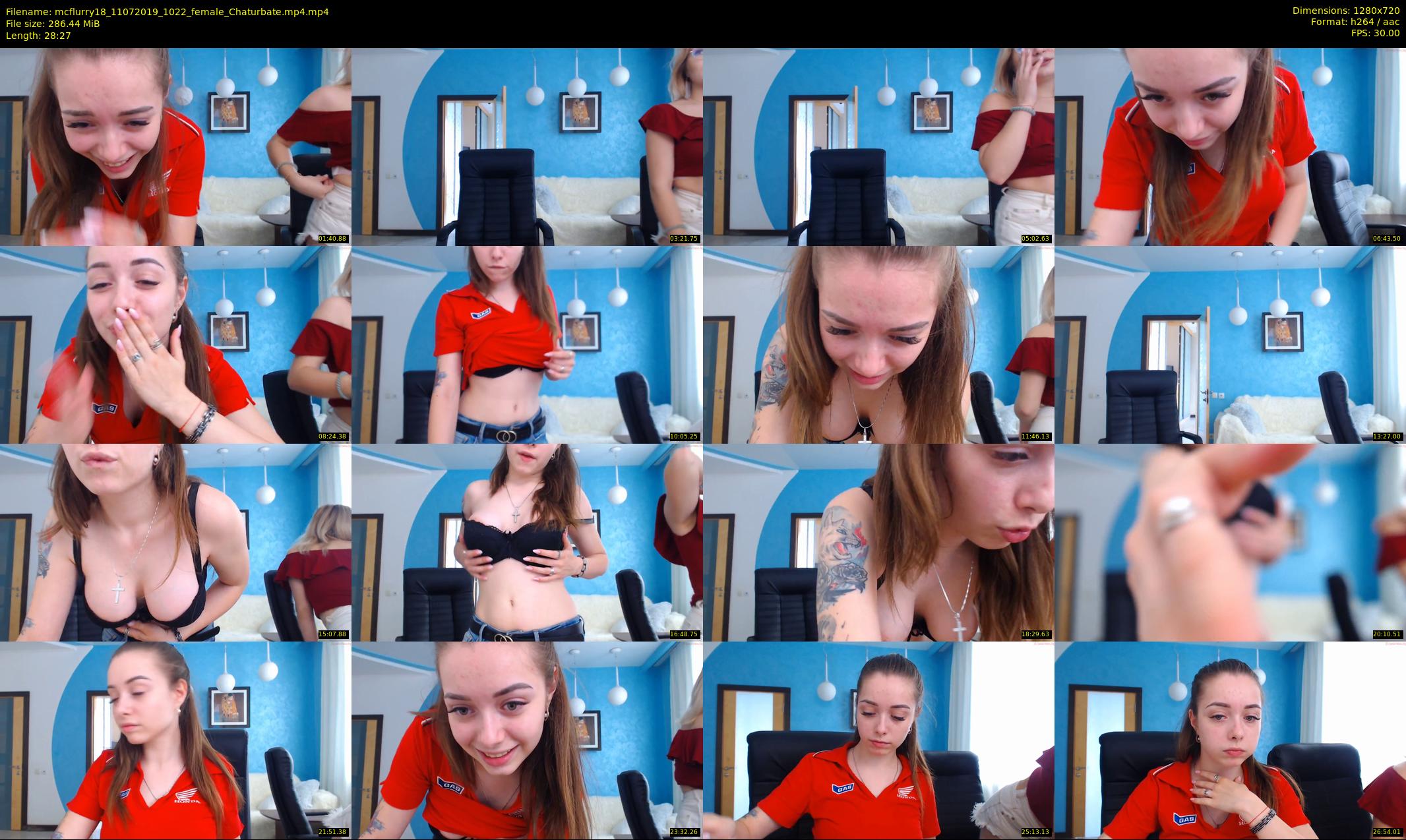 mcflurry18 — 29 minute Chaturbate female cam show recording, 720p, Jul 11, 2019