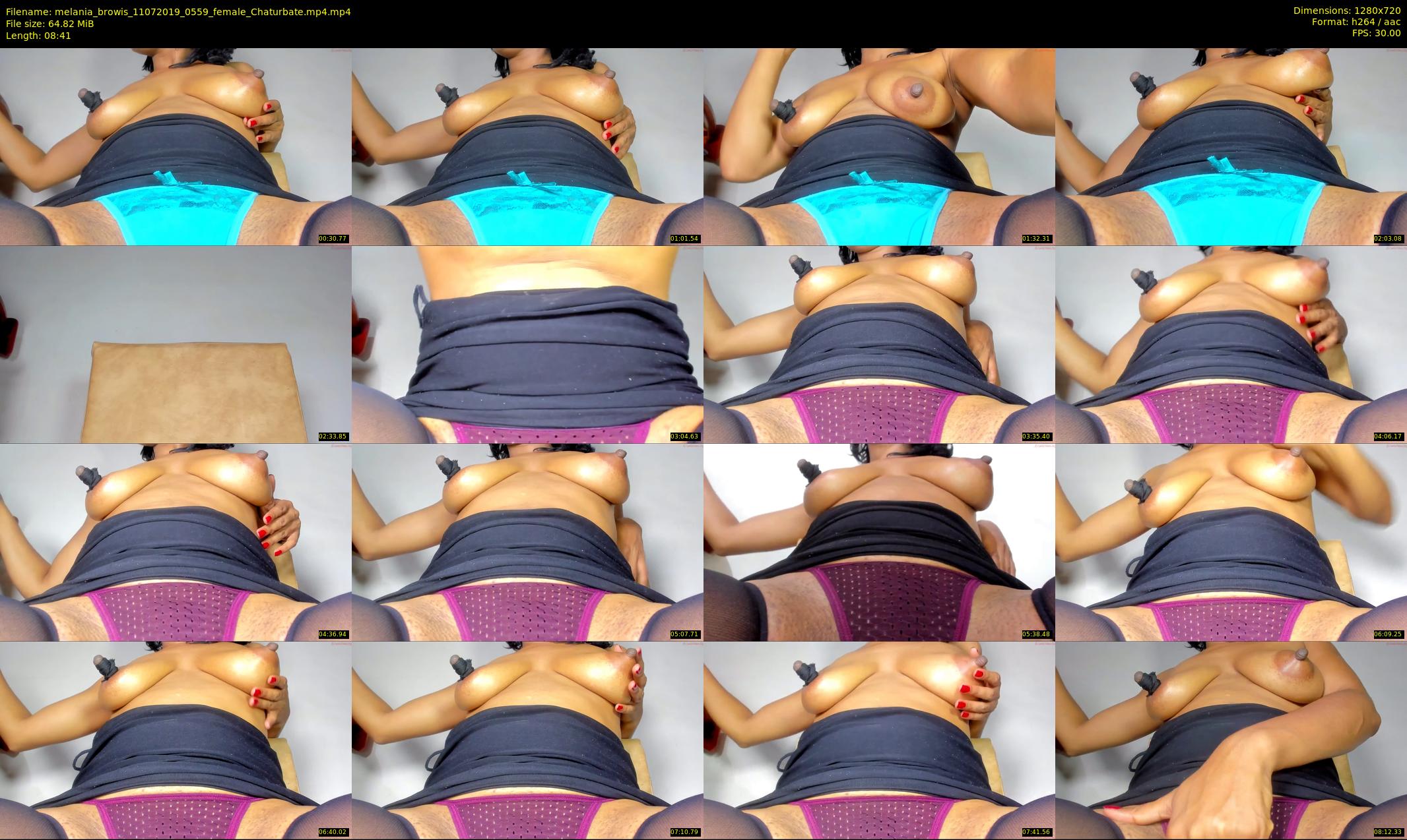 melania_browis — 9 minute Chaturbate female cam show recording, 720p, Jul 11, 2019