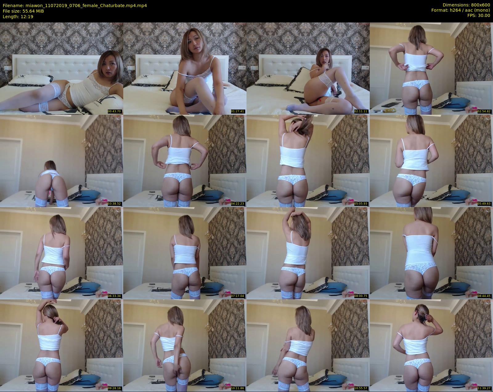 miawon — 13 minute Chaturbate female cam show recording, 480p, Jul 11, 2019