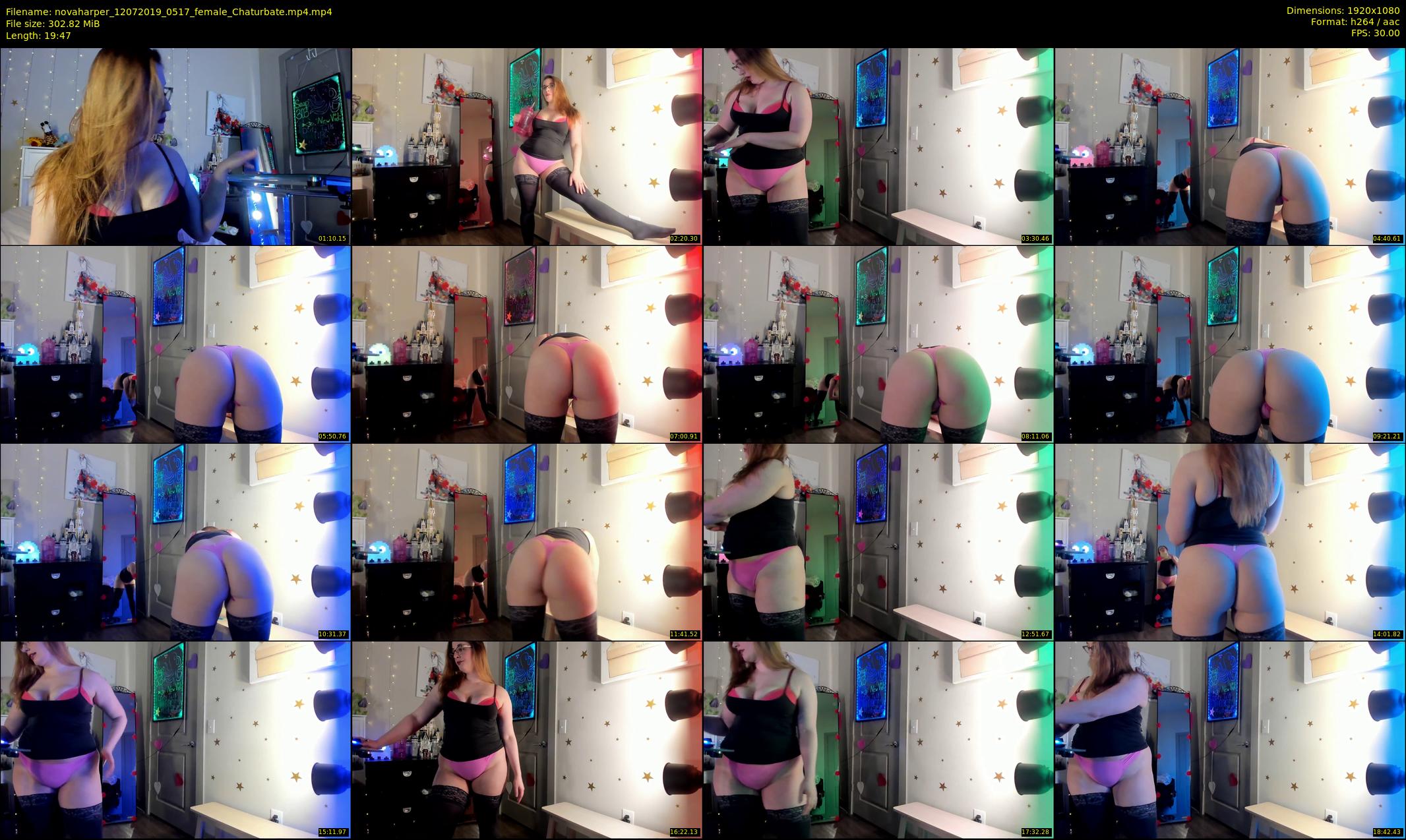 novaharper — 20 minute Chaturbate female cam show recording, 1080p, Jul 12, 2019