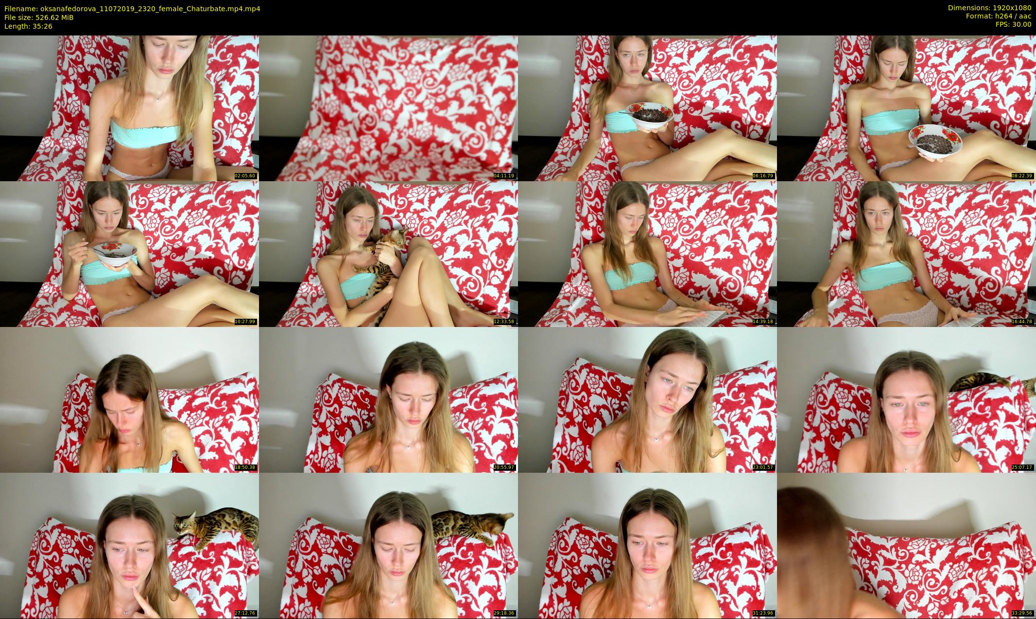oksanafedorova — 36 minute Chaturbate female cam show recording, 1080p, Jul 11, 2019