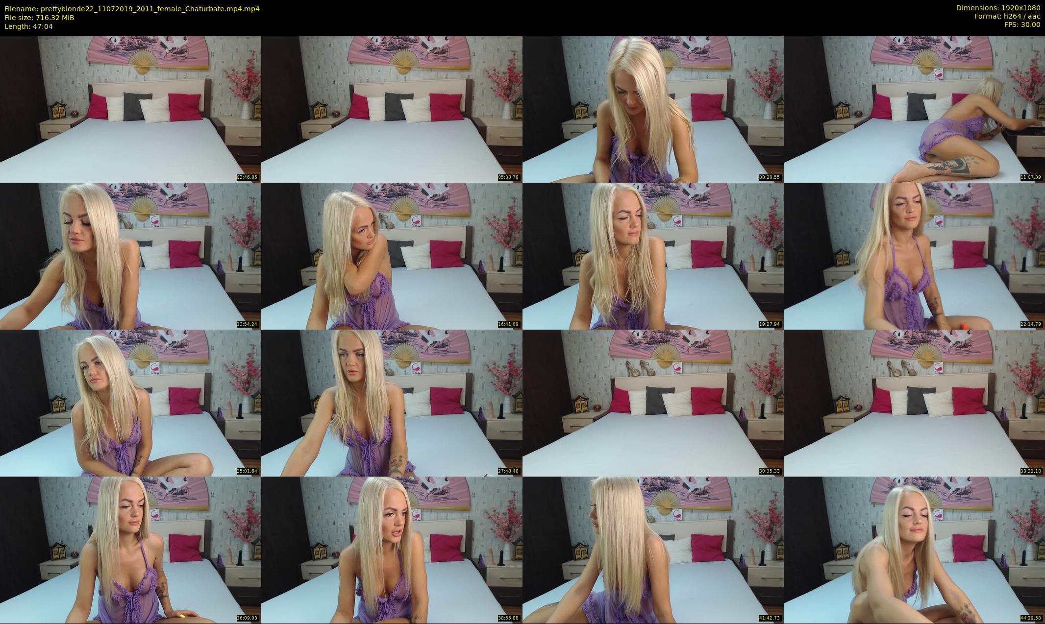 prettyblonde22 — 48 minute Chaturbate female cam show recording, 1080p, Jul 11, 2019