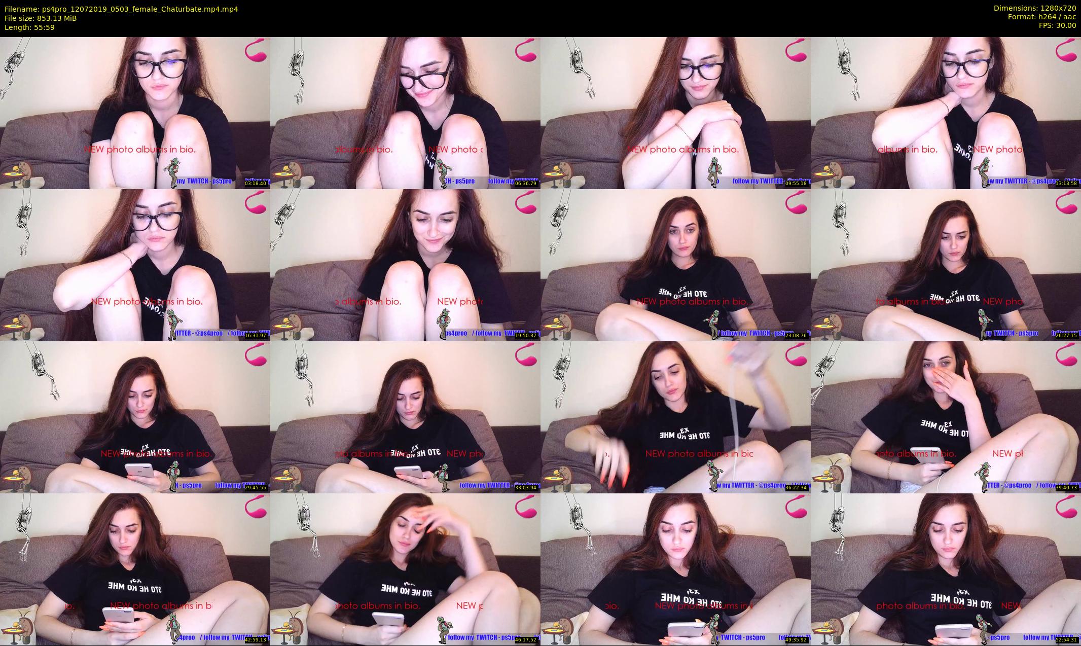 ps4pro — 56 minute Chaturbate female cam show recording, 720p, Jul 12, 2019