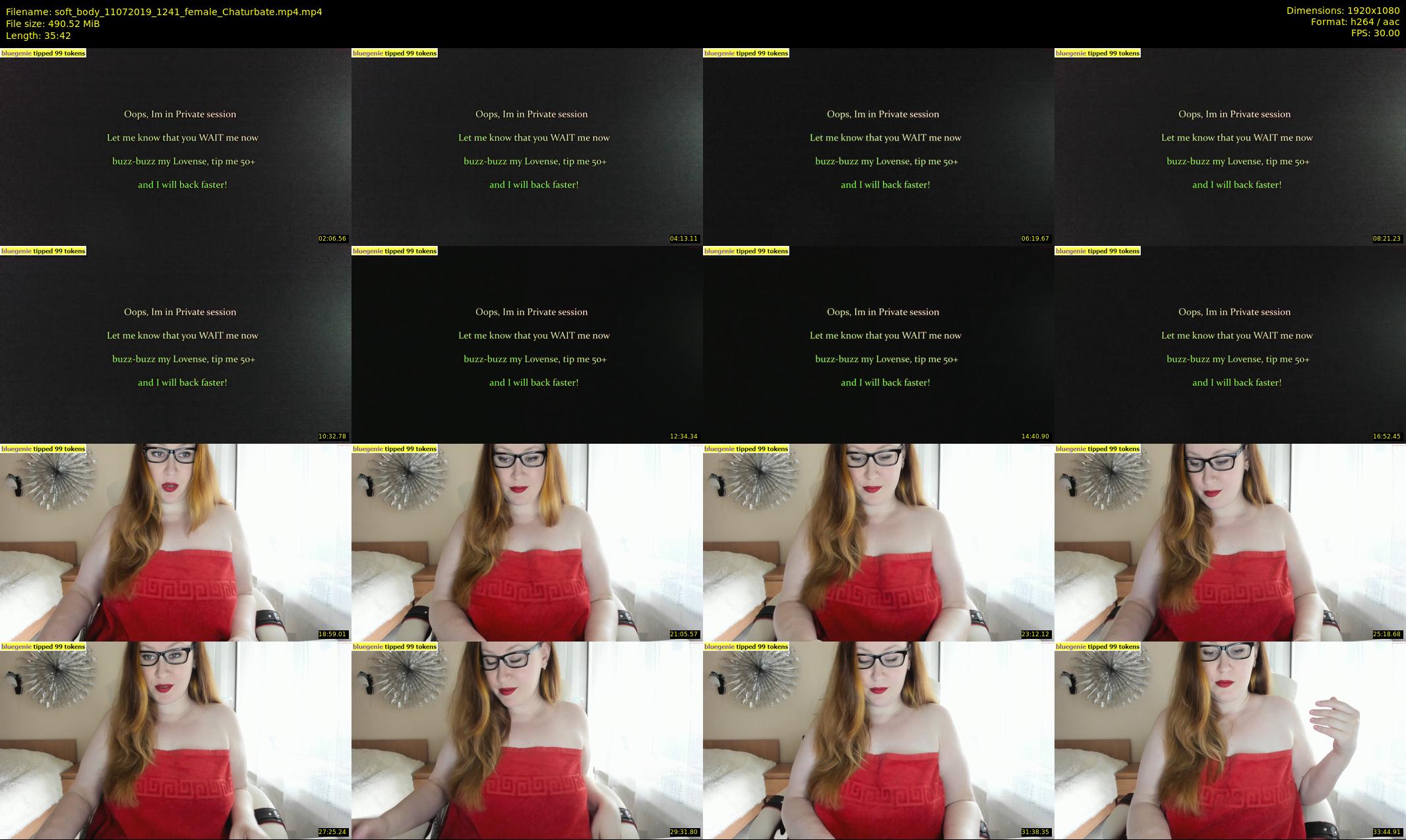 soft_body — 36 minute Chaturbate female cam show recording, 1080p, Jul 11, 2019