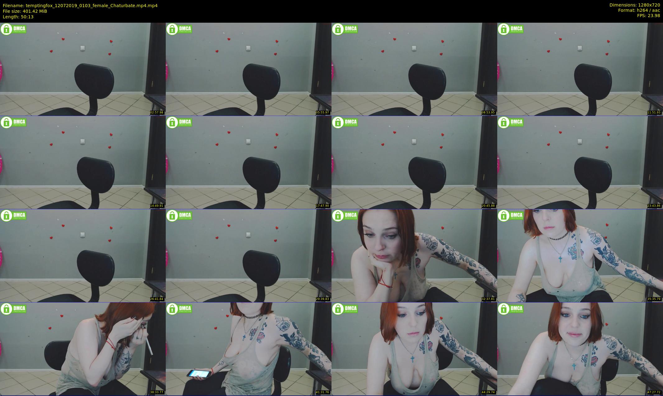 temptingfox — 51 minute Chaturbate female cam show recording, 720p, Jul 12, 2019