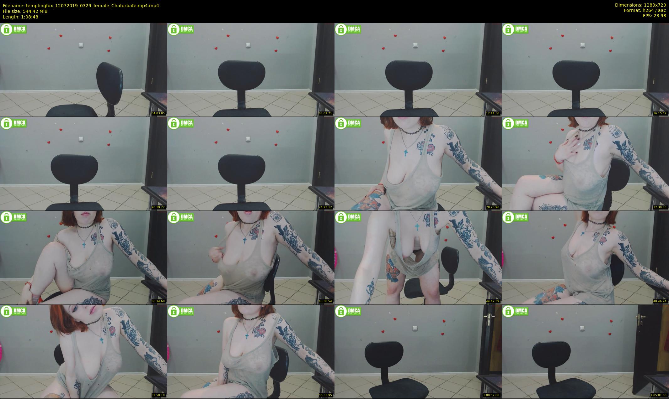 temptingfox — 69 minute Chaturbate female cam show recording, 720p, Jul 12, 2019