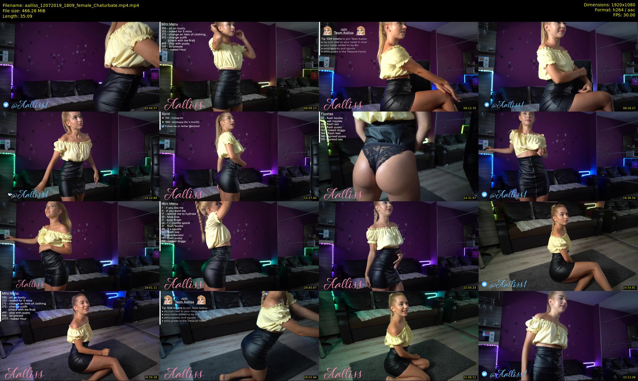 aalliss — 36 minute Chaturbate female cam show recording, 1080p, Jul 12, 2019