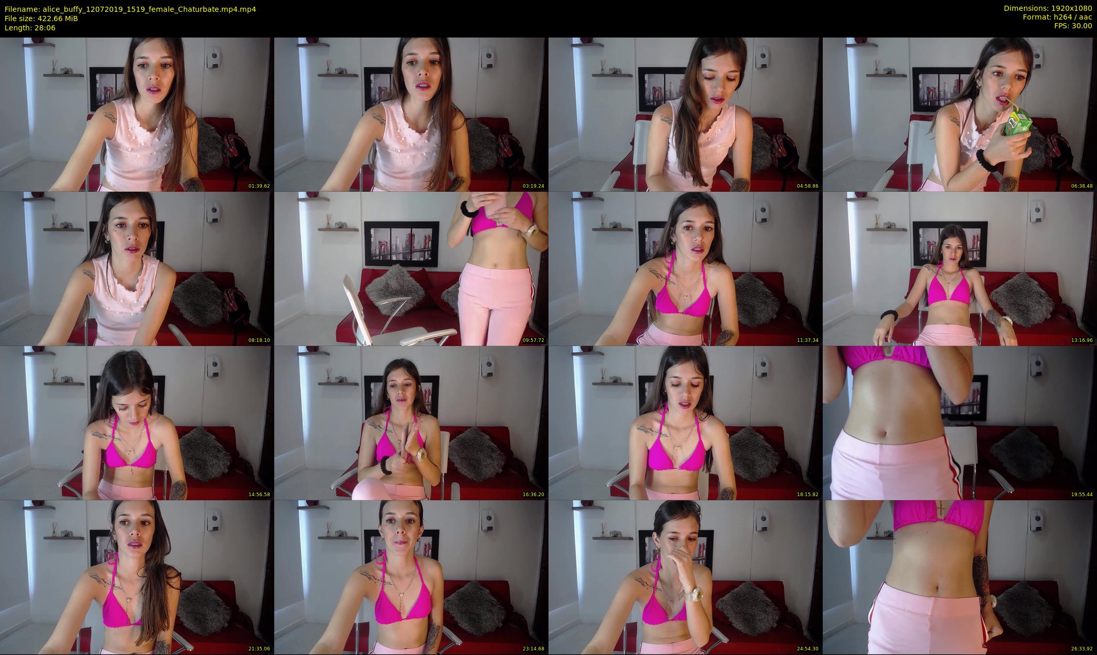 alice_buffy — 29 minute Chaturbate female cam show recording, 1080p, Jul 12, 2019