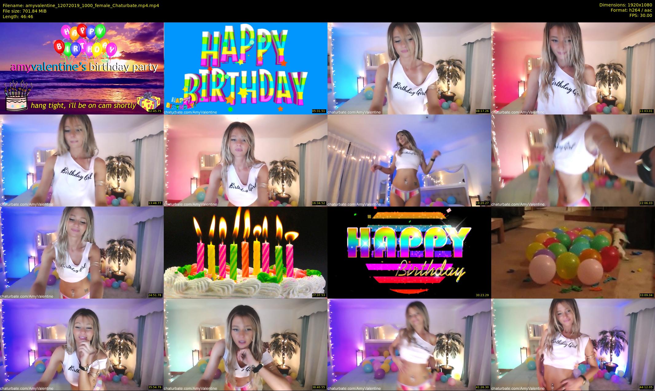 amyvalentine — 47 minute Chaturbate female cam show recording, 1080p, Jul 12, 2019