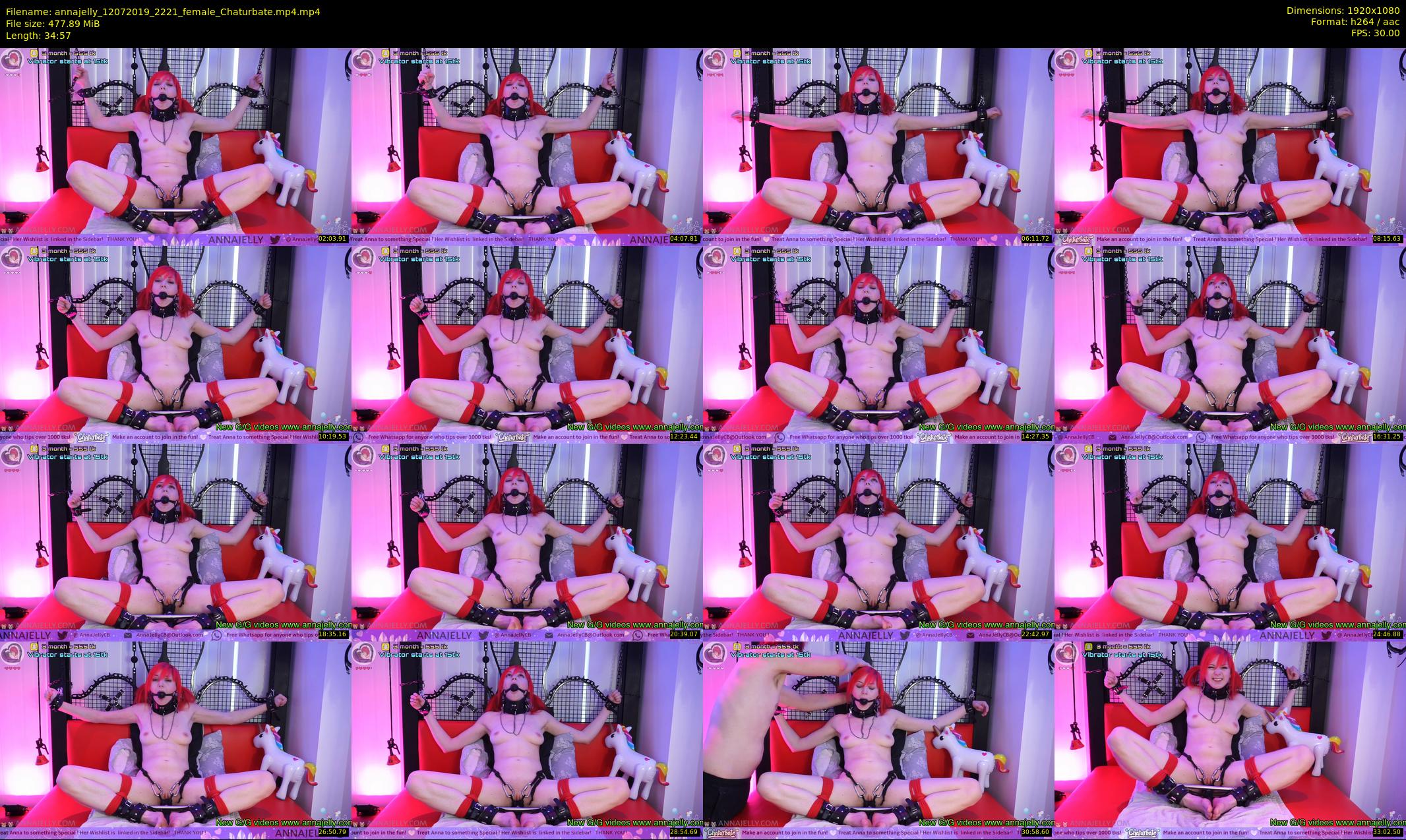 annajelly — 35 minute Chaturbate couple cam show recording, 1080p, Jul 12, 2019