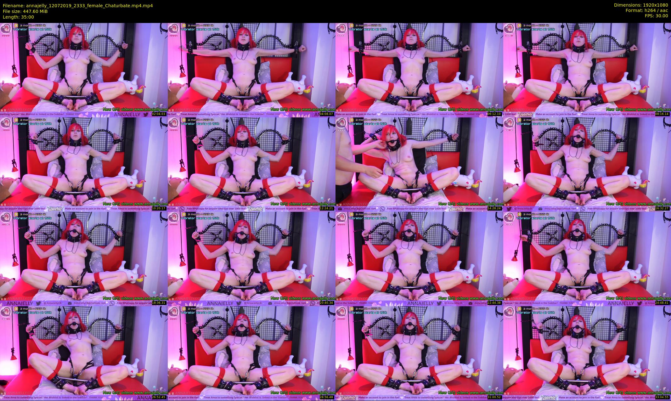 annajelly — 35 minute Chaturbate couple cam show recording, 1080p, Jul 12, 2019
